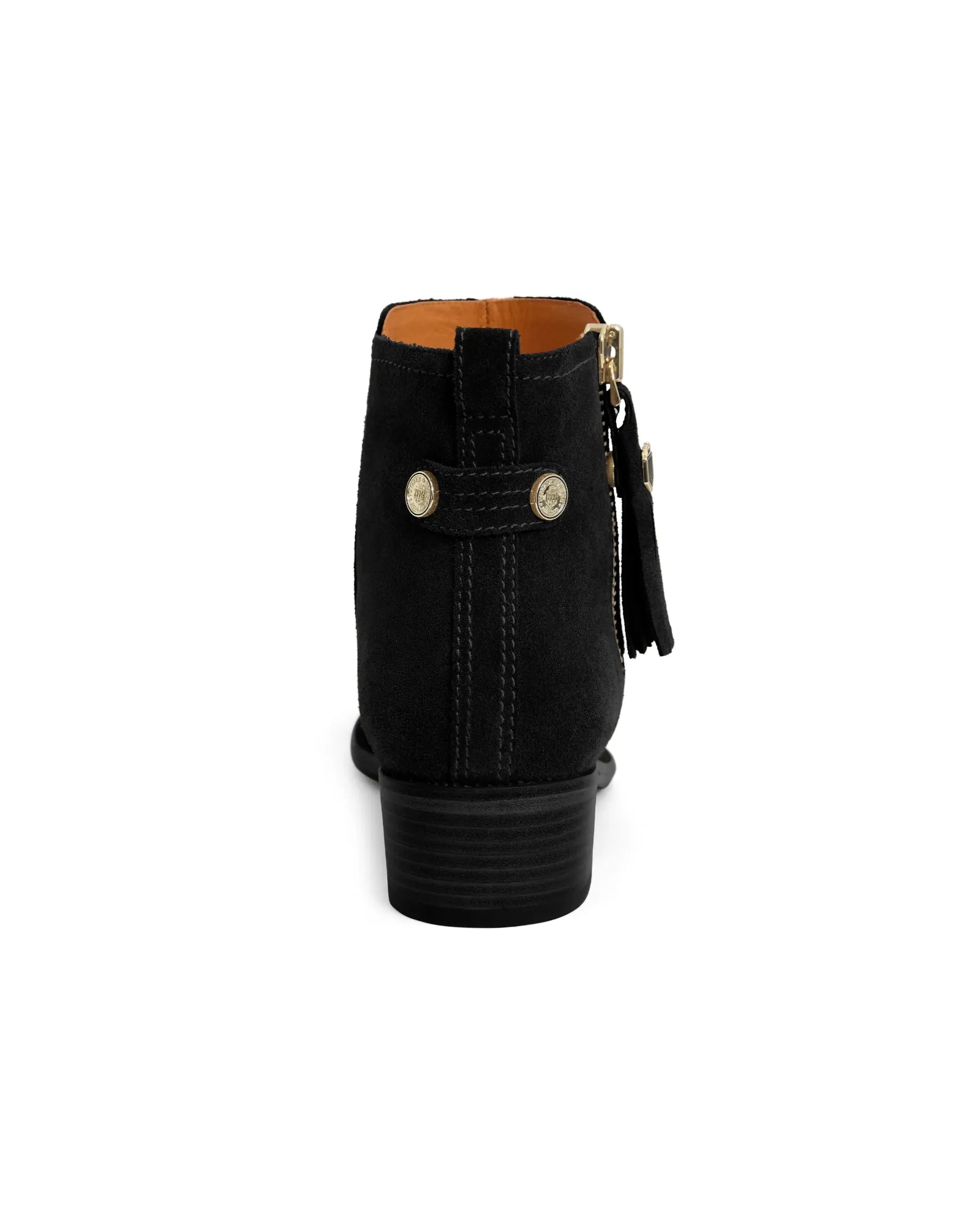 Flat Oakham Ankle Boot - Black Suede