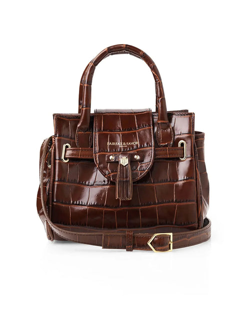 The Mini Windsor Handbag in Conker Leather