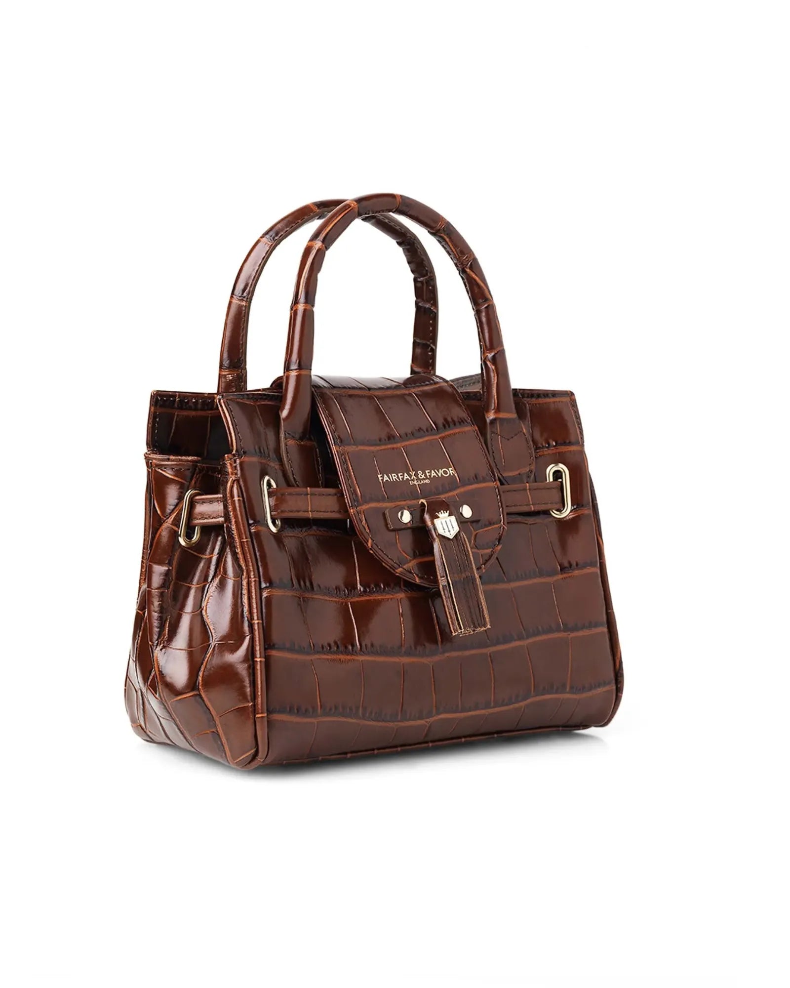 The Mini Windsor Handbag in Conker Leather