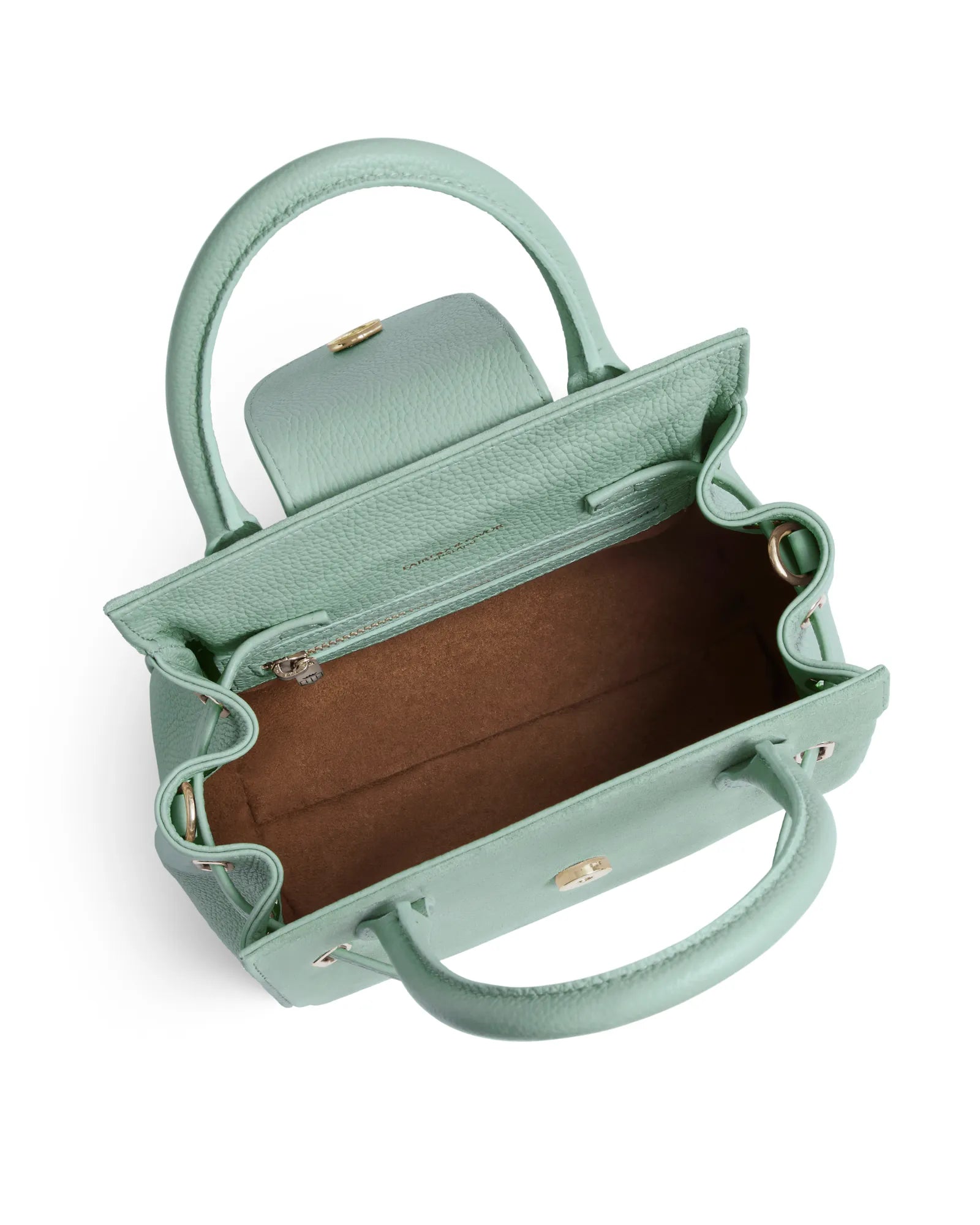 Mini Windsor Handbag - Mint Suede