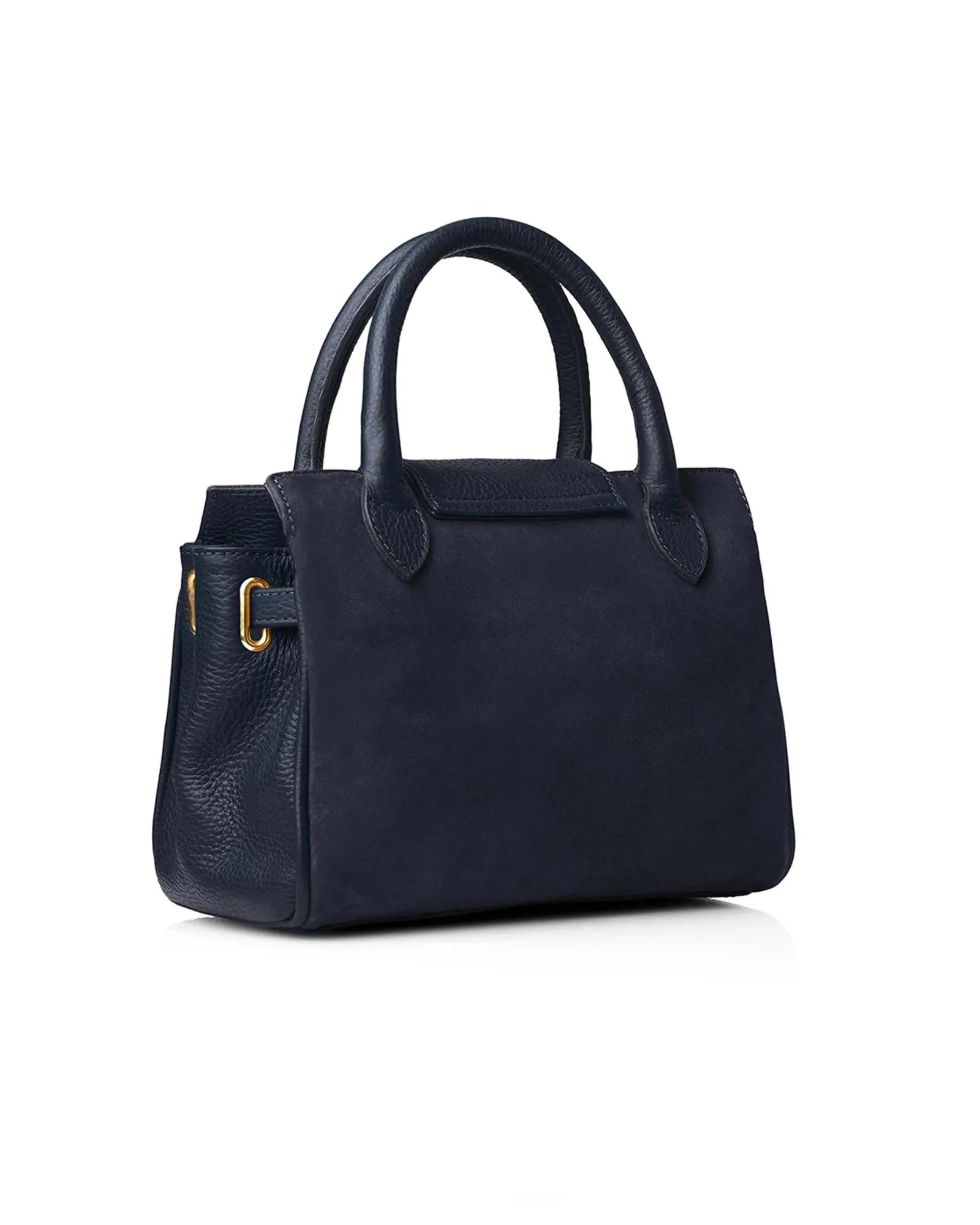 The Mini Windsor Handbag in Navy Suede