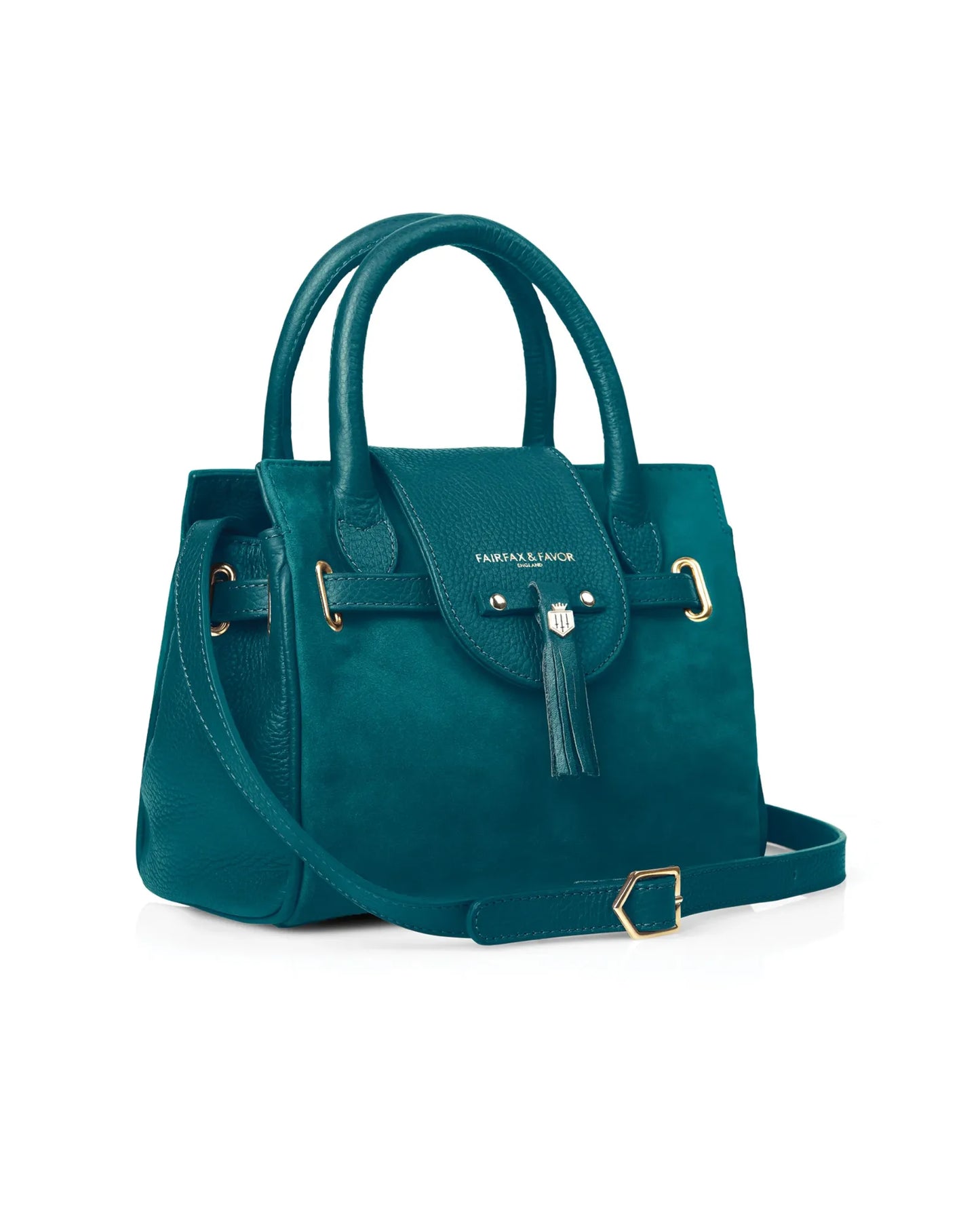 The Mini Windsor Handbag in Ocean Suede (Stockist Exclusive)