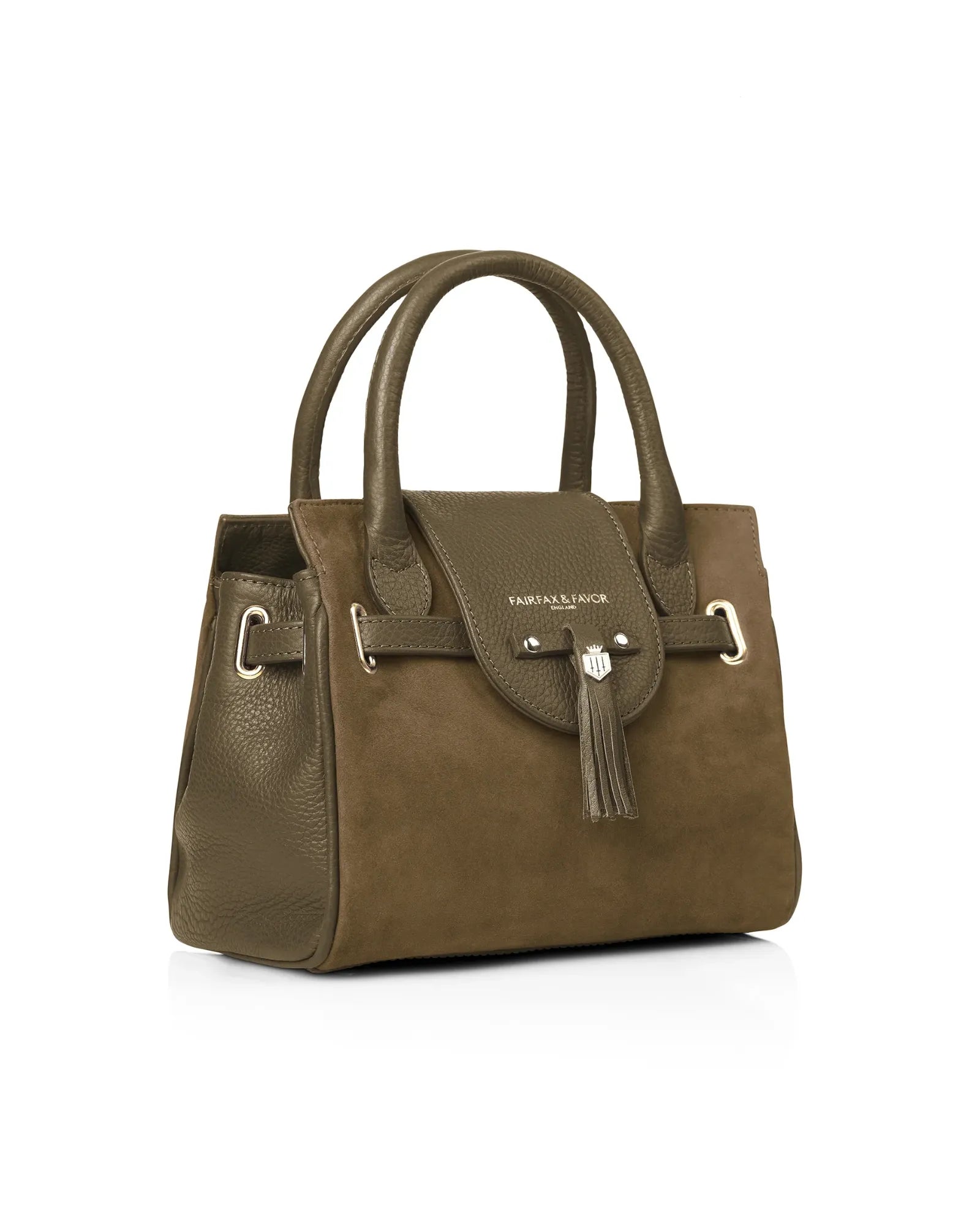 The Mini Windsor Handbag in Olive Suede