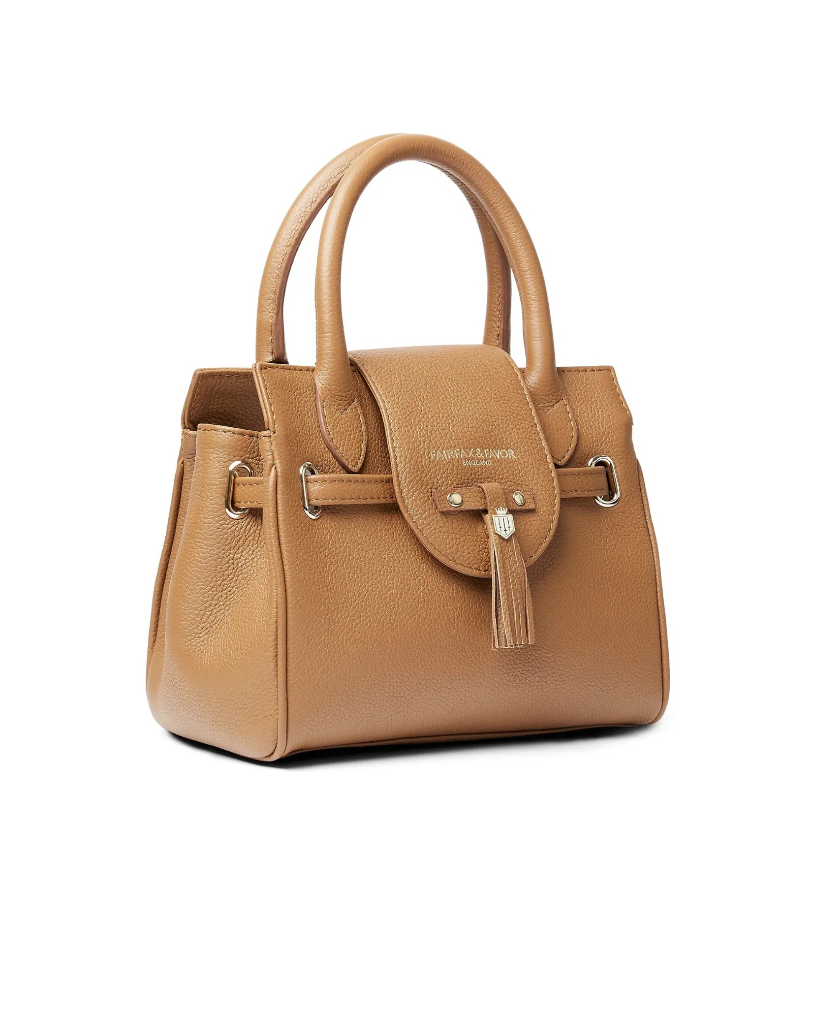 The Mini Windsor Handbag in Pebbled Tan Leather