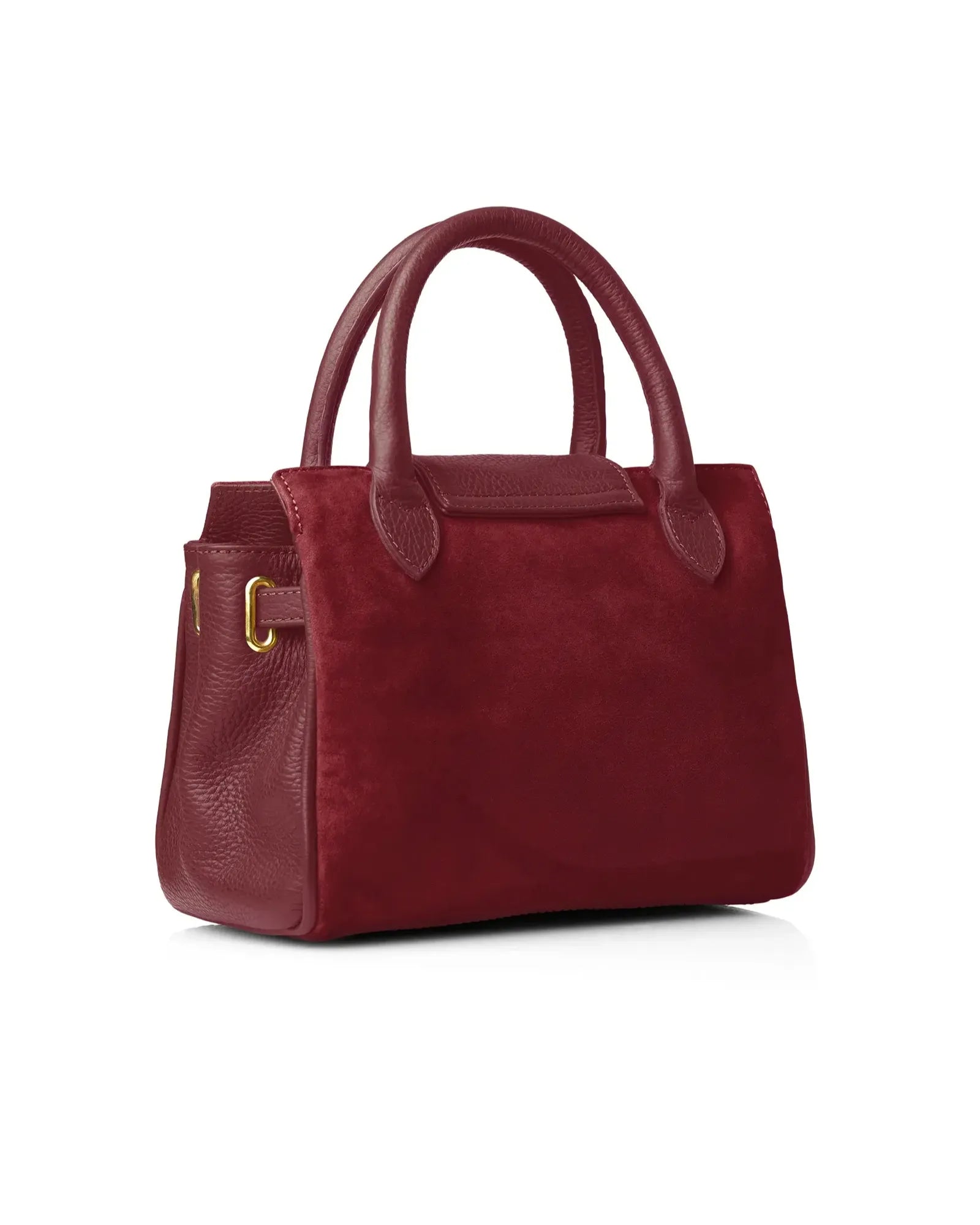 Mini Windsor Handbag - Ruby Suede