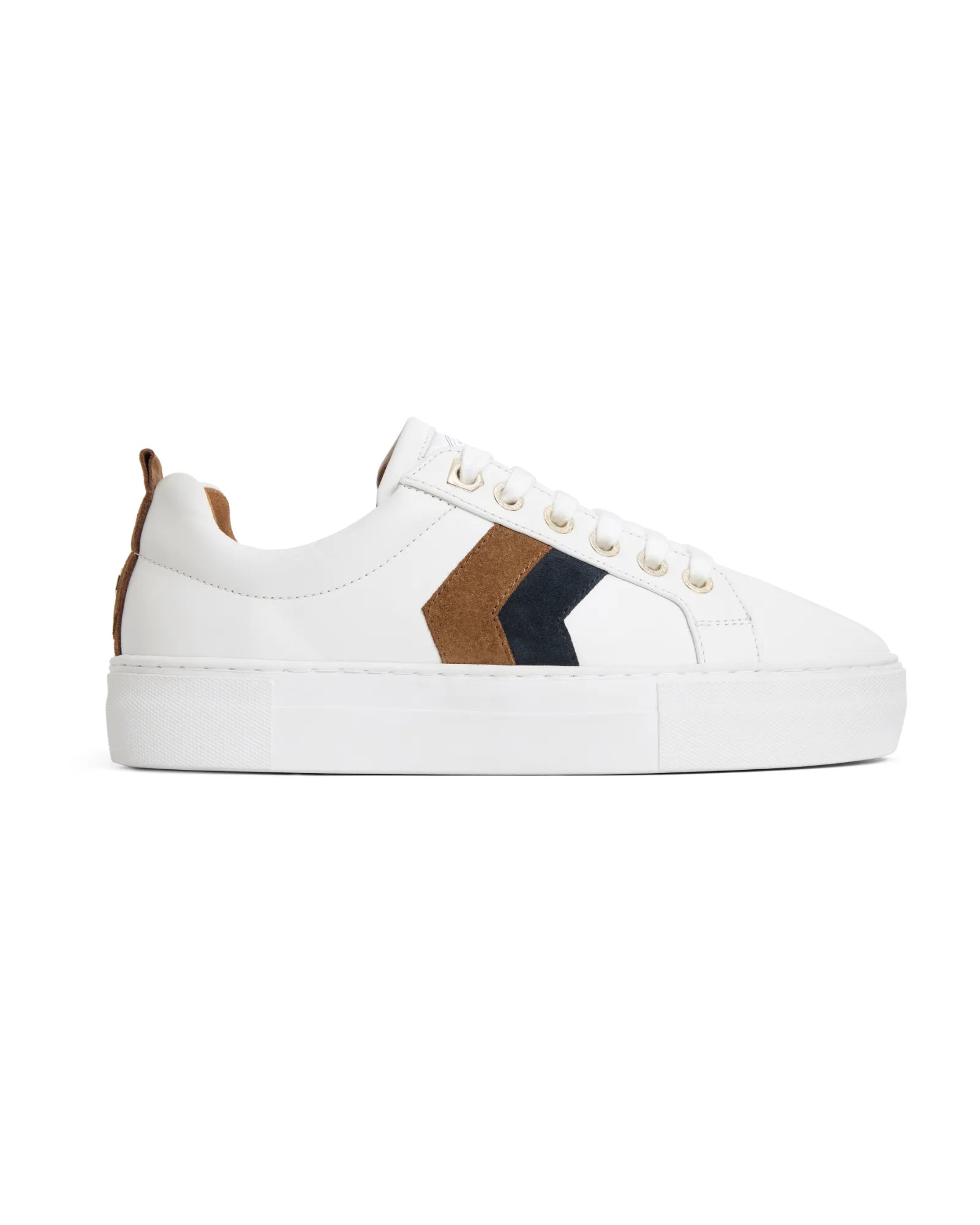 Platform Alexandra Trainer - Tan/Navy