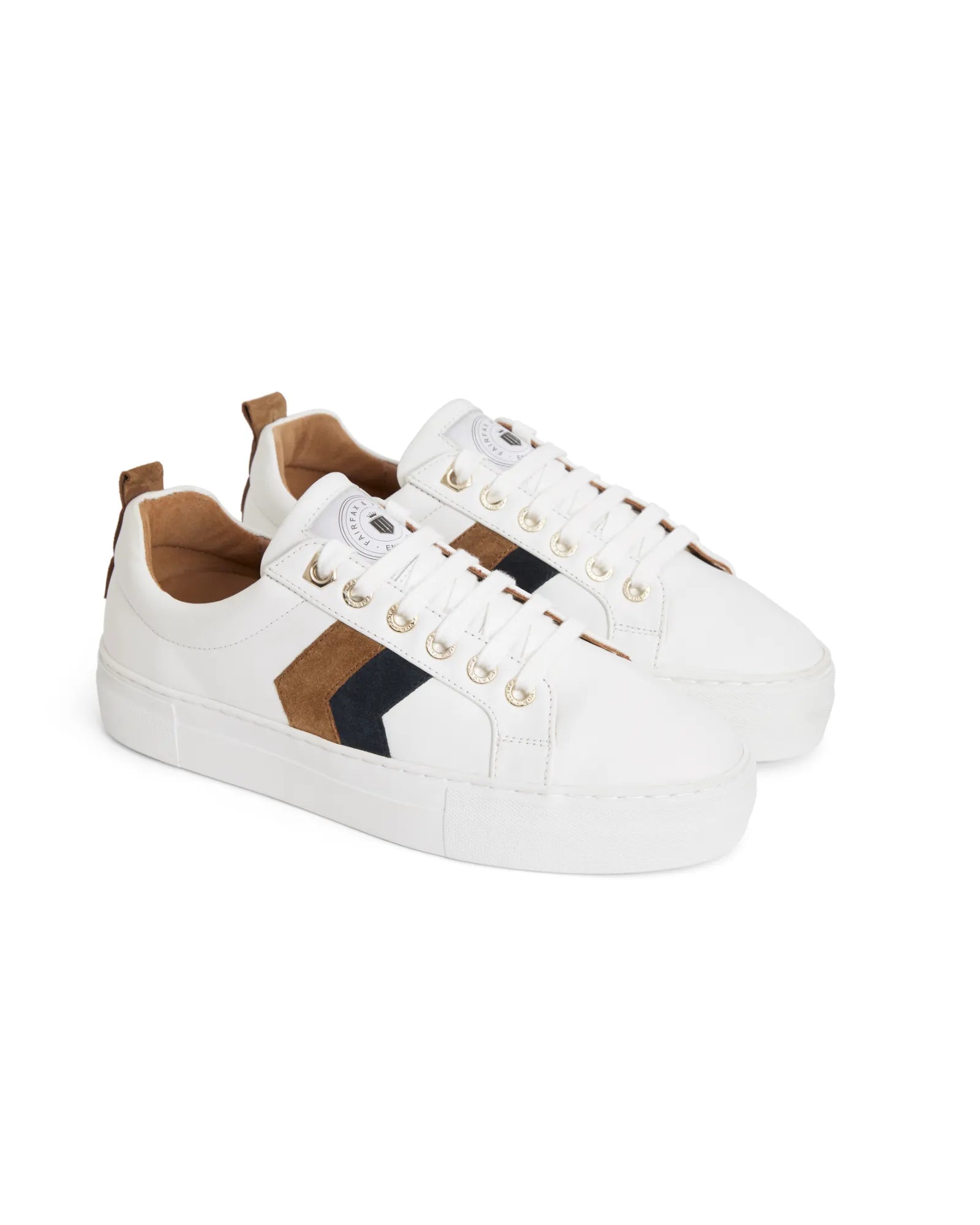Platform Alexandra Trainer - Tan/Navy