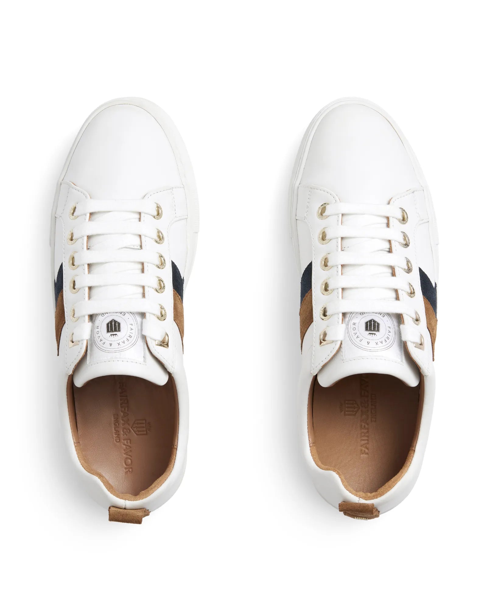 Platform Alexandra Trainer - Tan/Navy