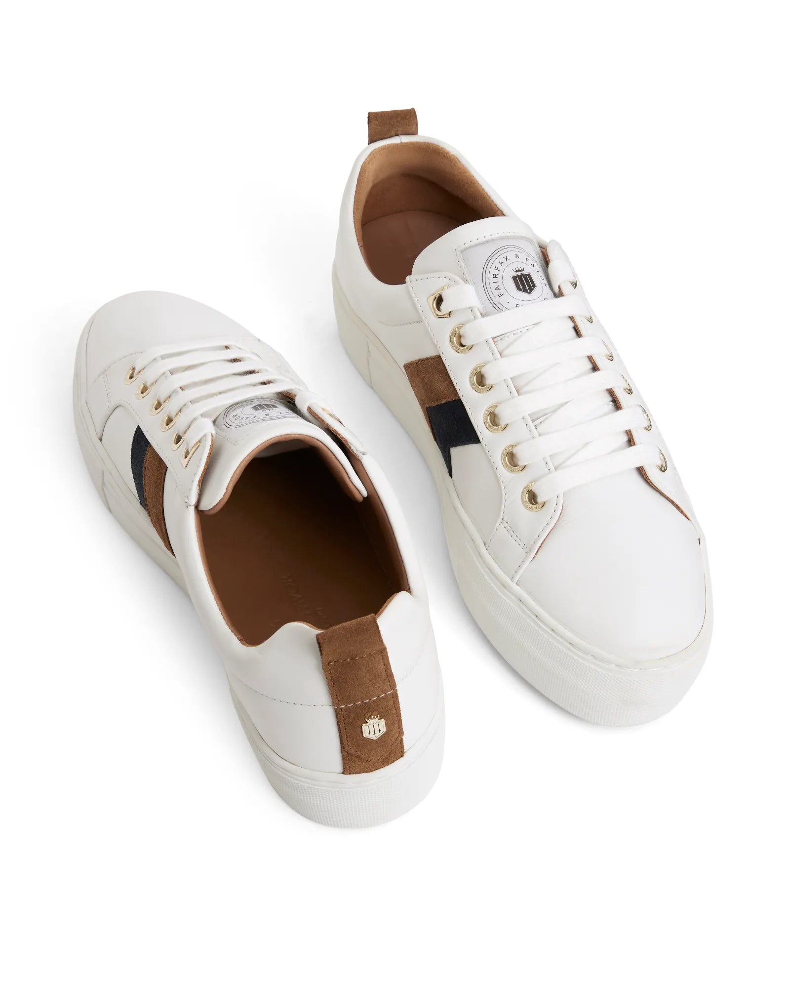 Platform Alexandra Trainer - Tan/Navy