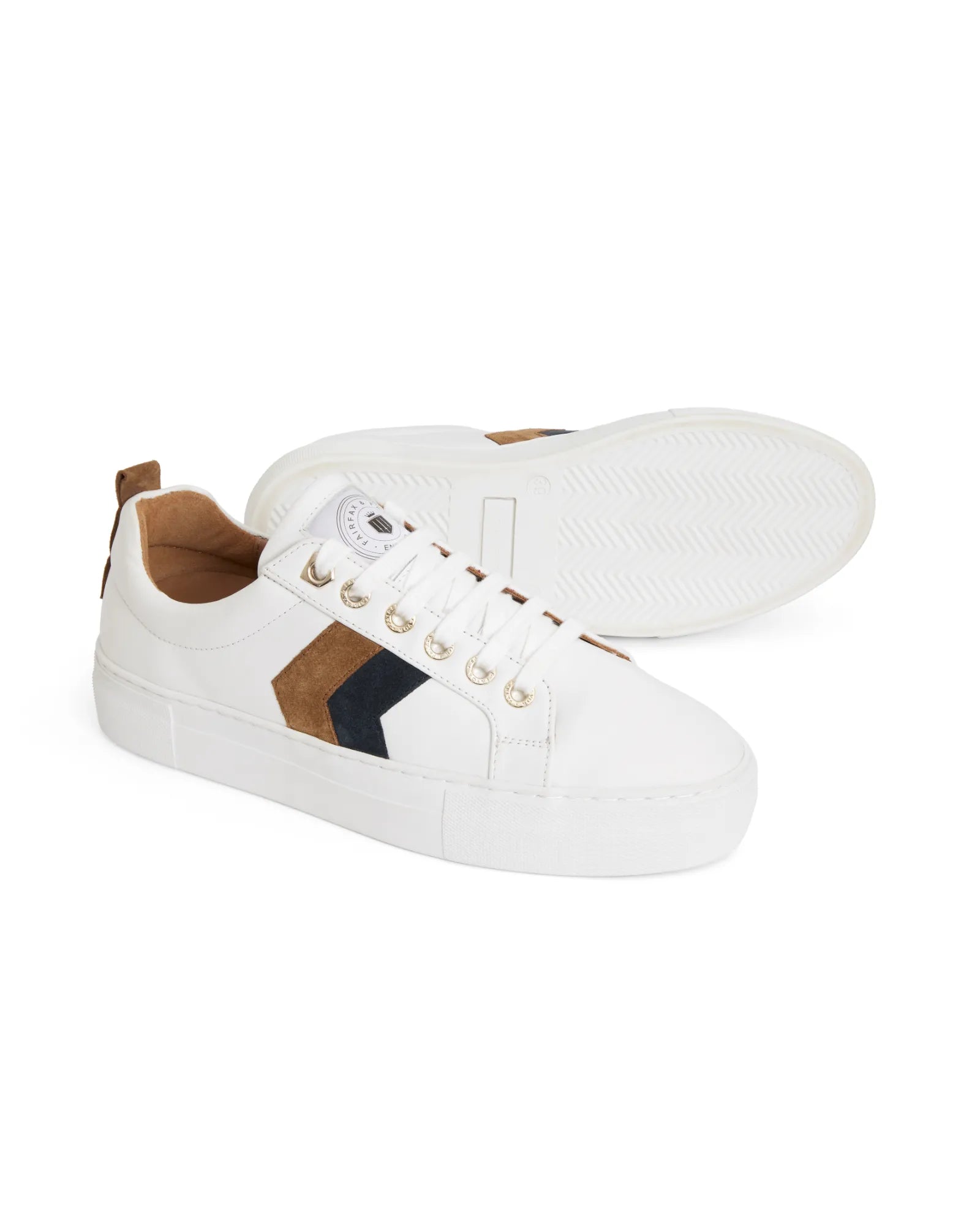 Platform Alexandra Trainer - Tan/Navy