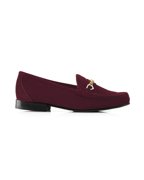 The Apsley Loafer in Plum Suede