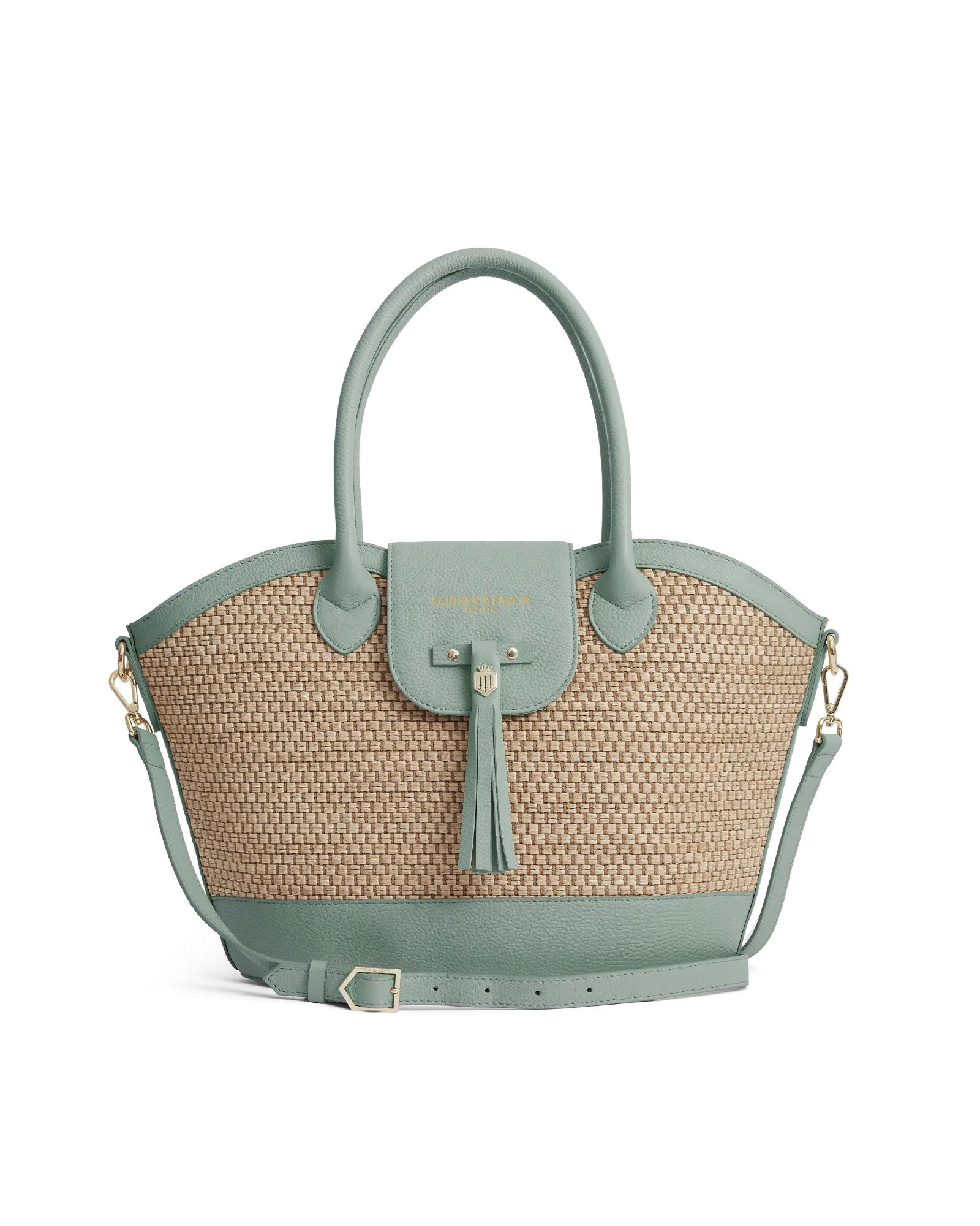 Windsor Basket Bag - Mint Leather