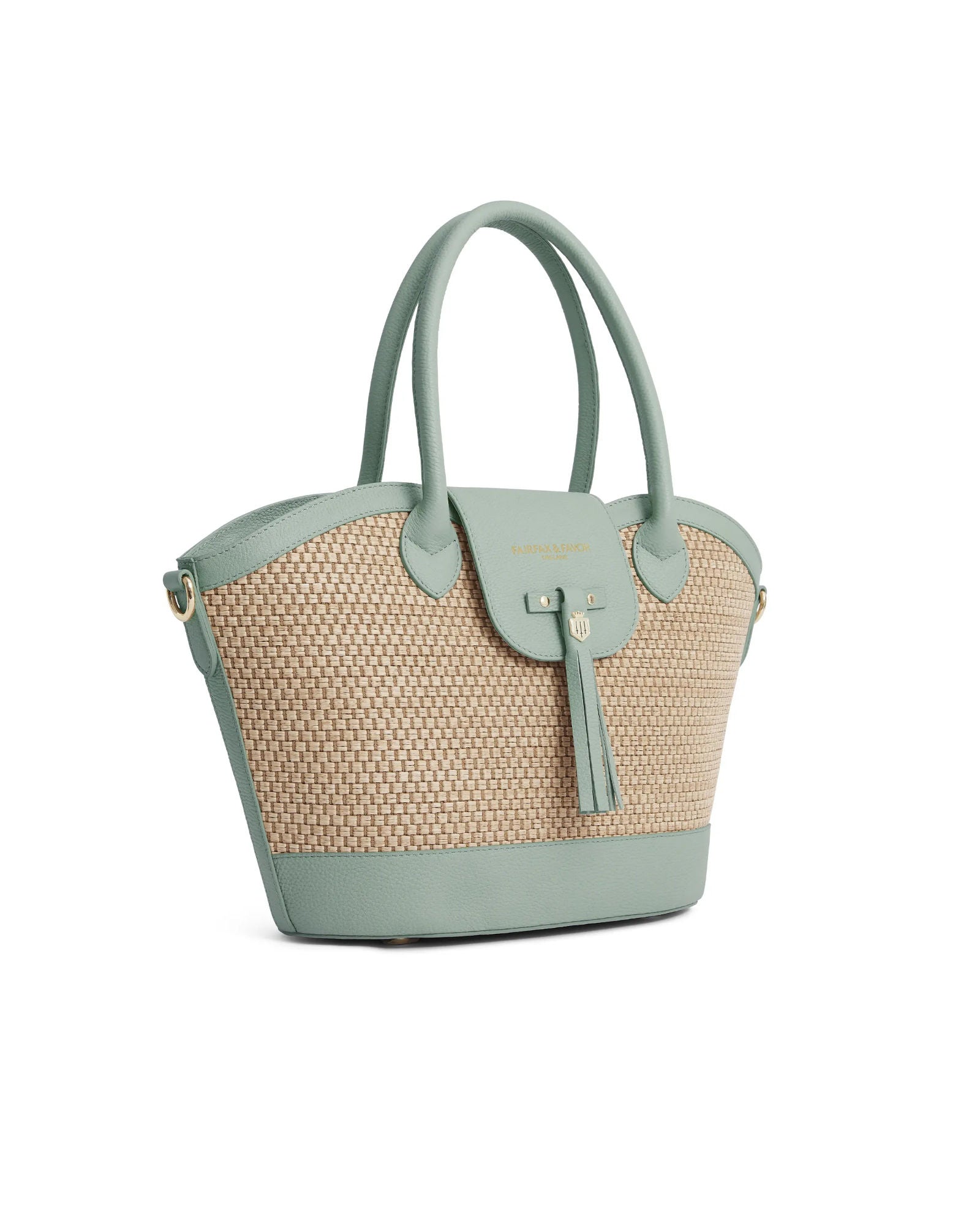 Windsor Basket Bag - Mint Leather