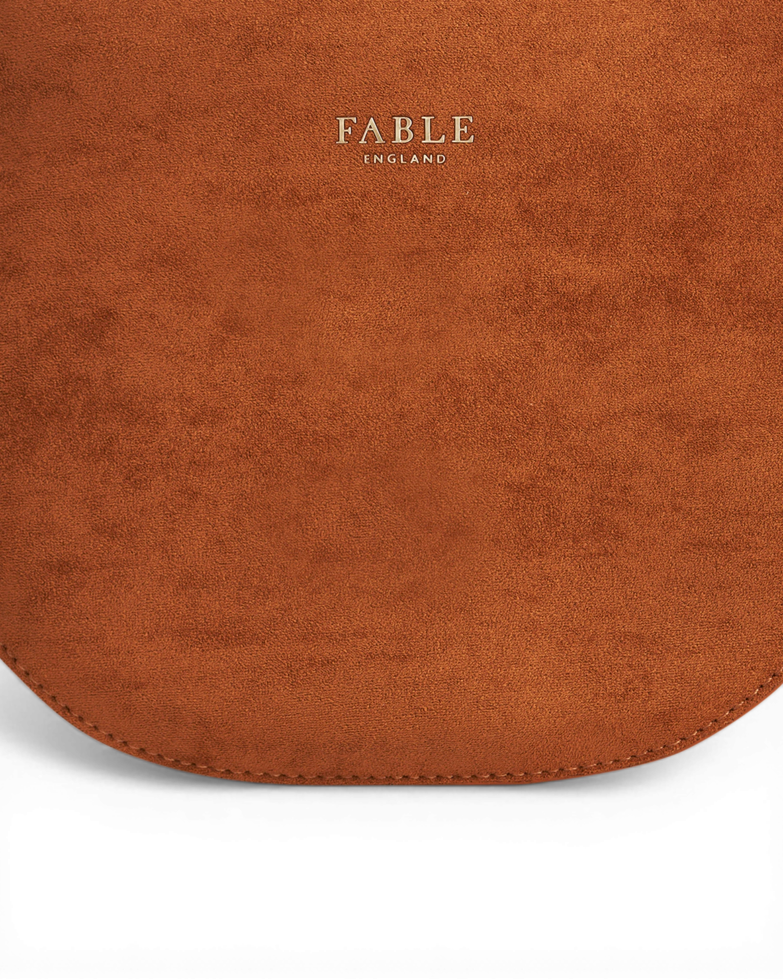 Floral Embroidered Saddle Bag - Tan