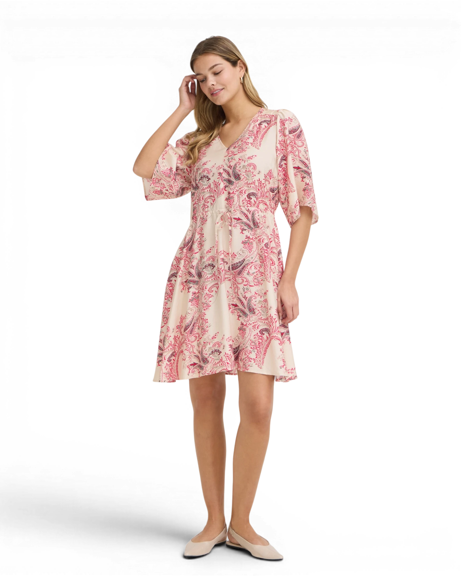 FRADARA Dress - Dara Pink & Red