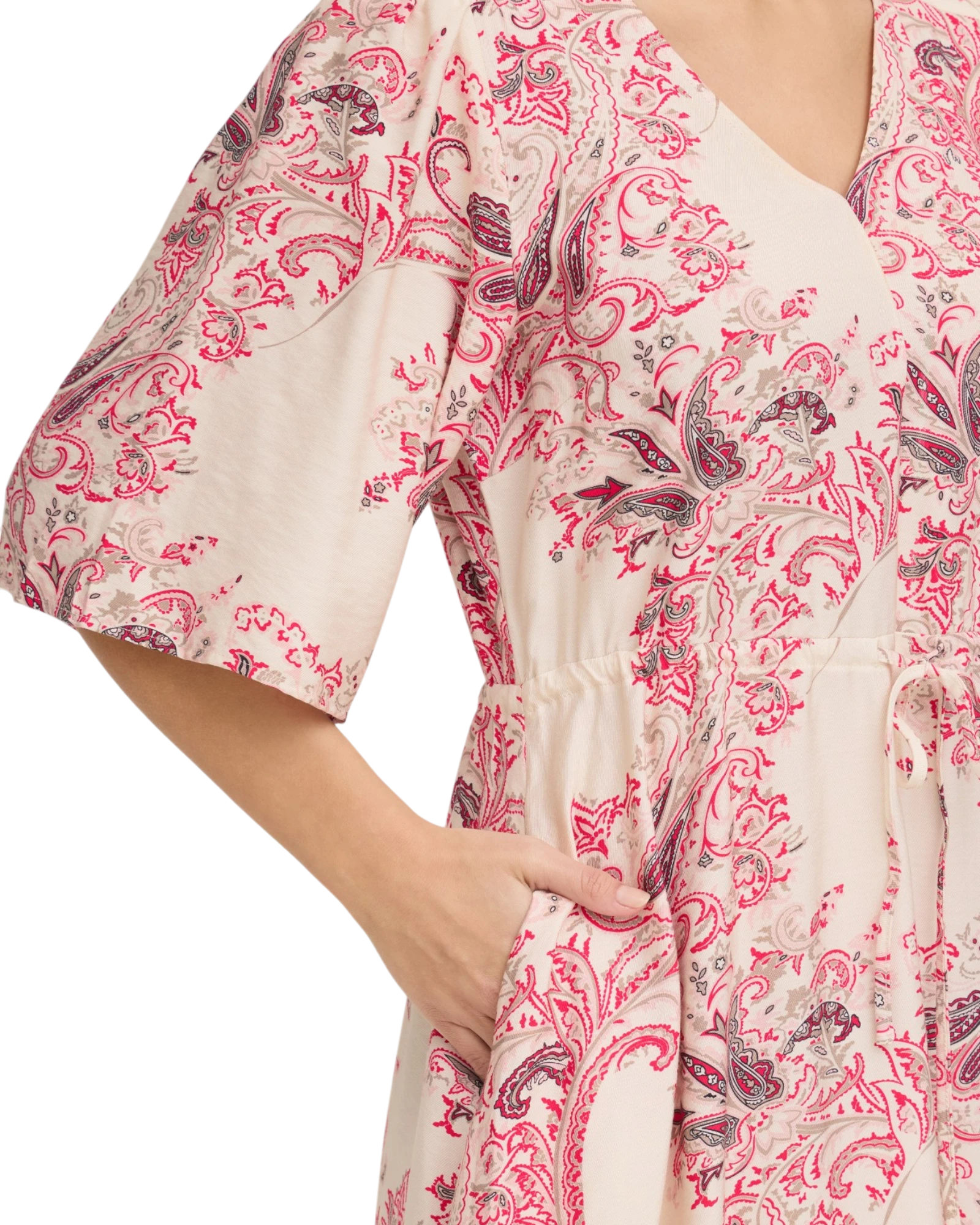 FRADARA Dress - Dara Pink & Red