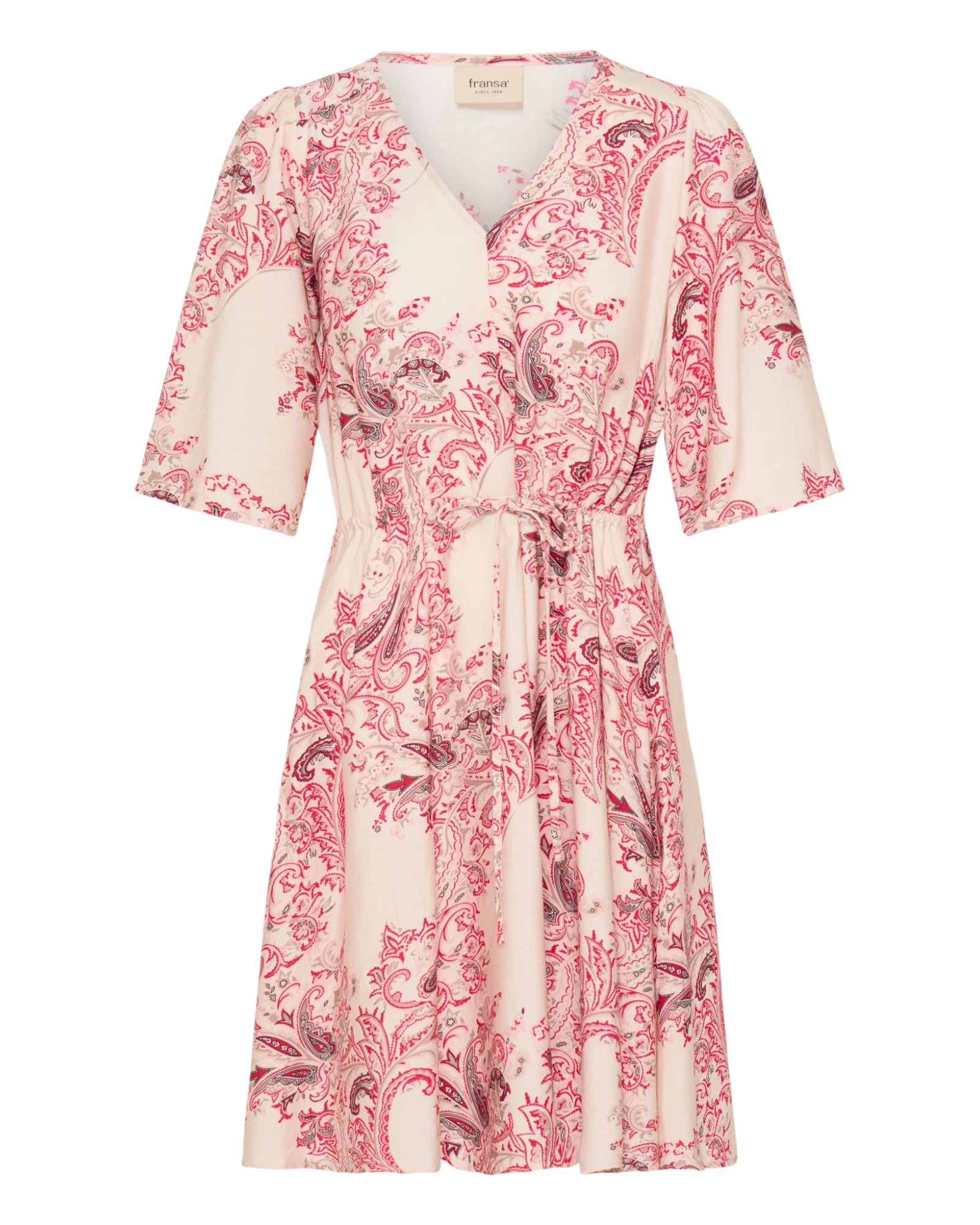 FRADARA Dress - Dara Pink & Red