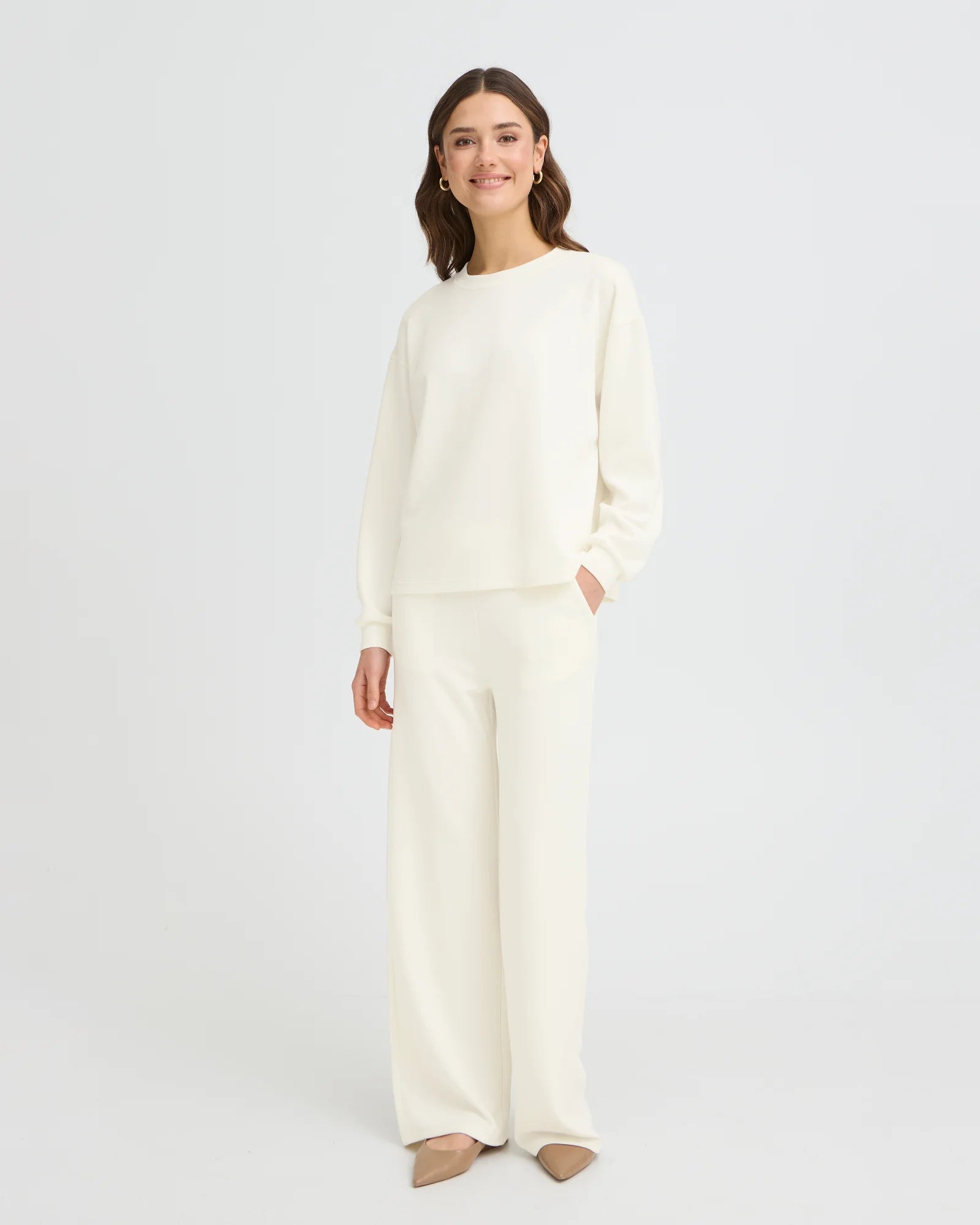 FRAURORA Sweatshirt - Whisper White