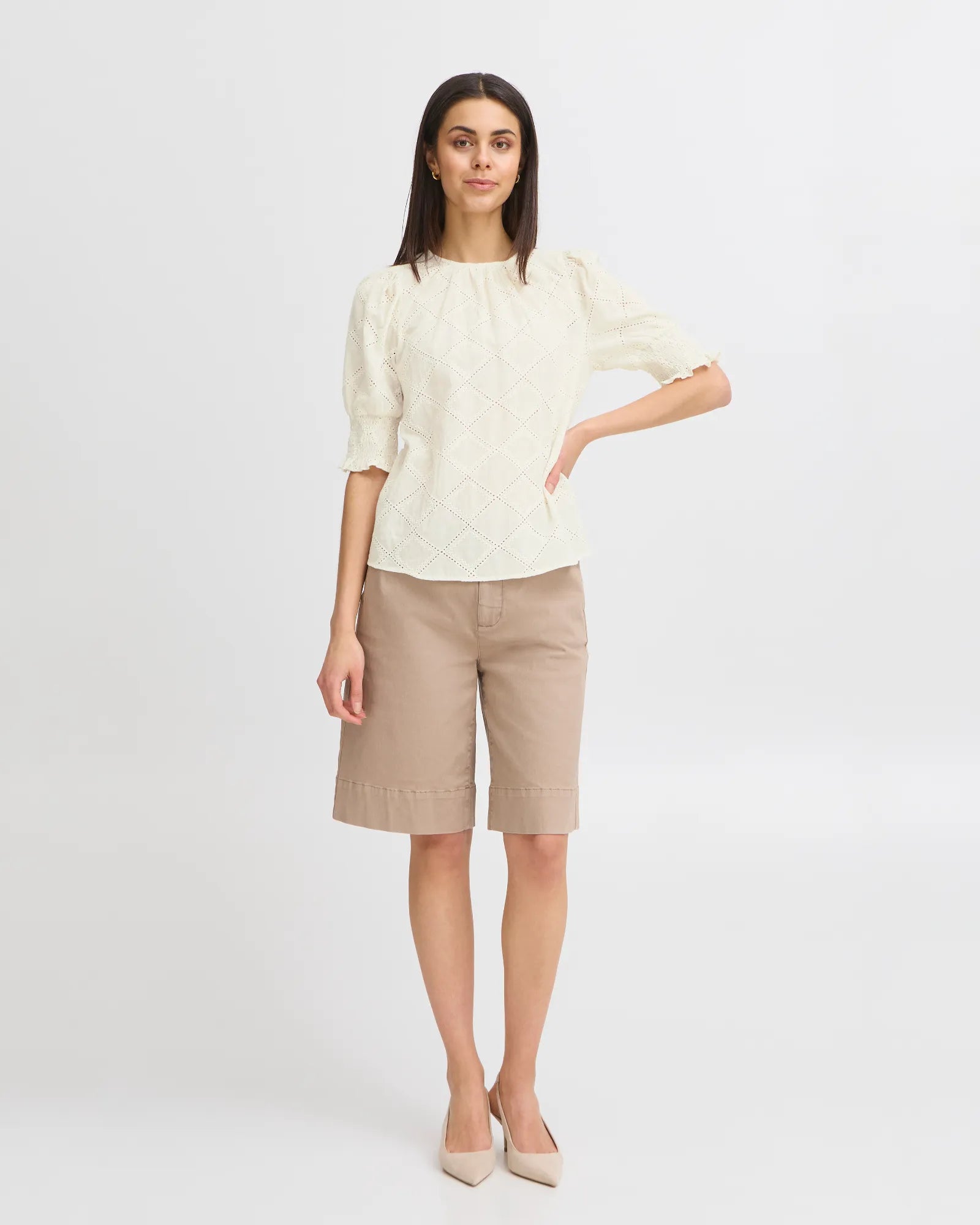 FRBAMA Blouse - Whisper White