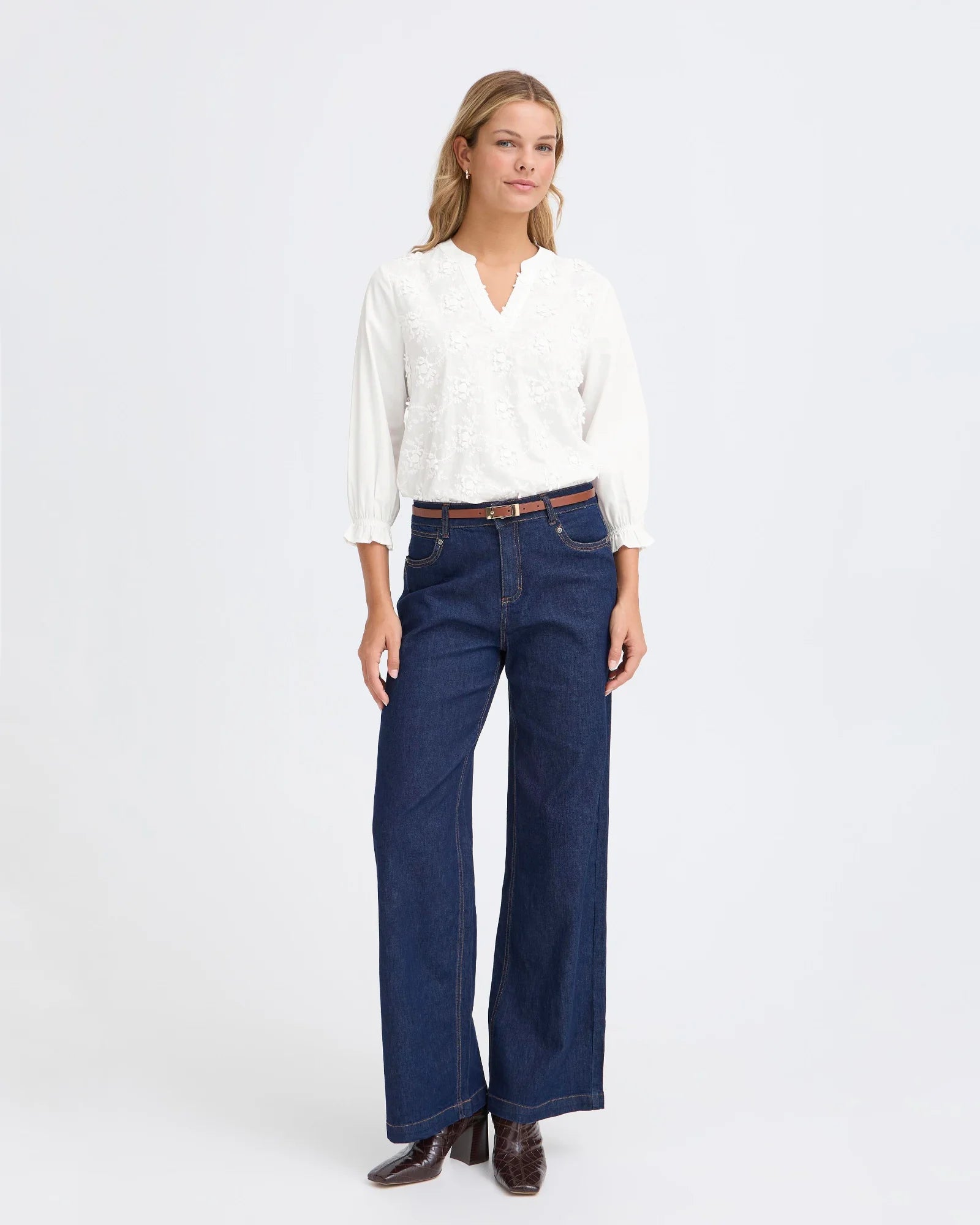 FRBOBBIE Blouse - Blanc de Blanc