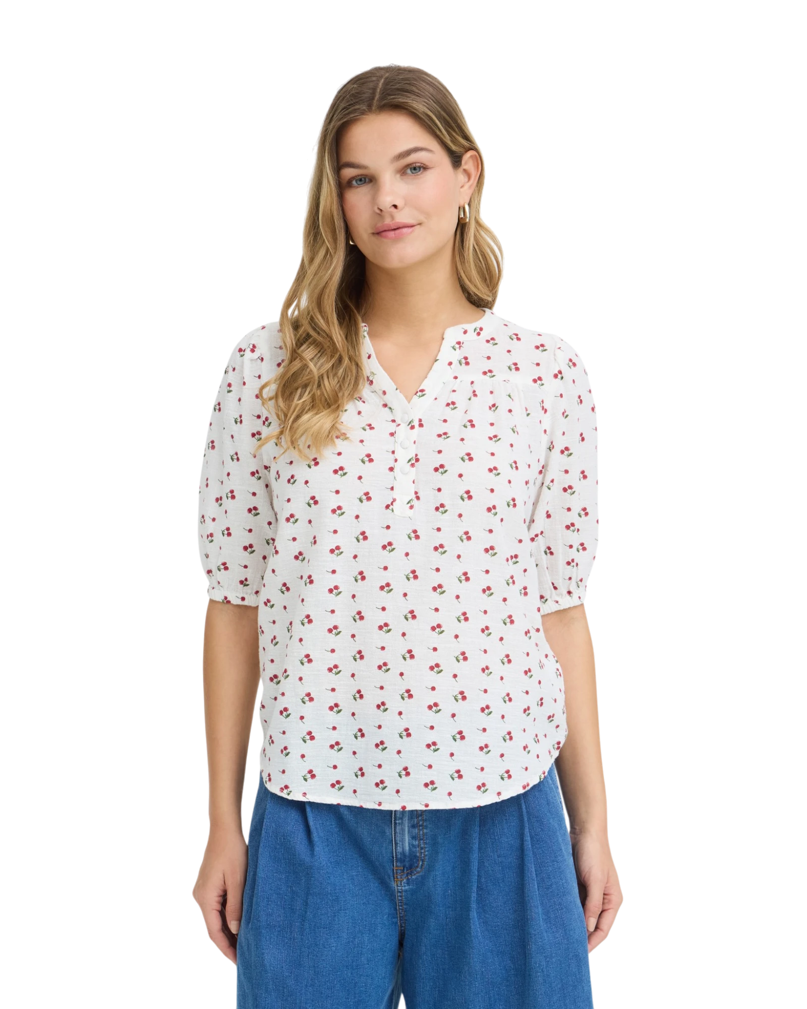 FRBOBBI Blouse - Pink Cherrys