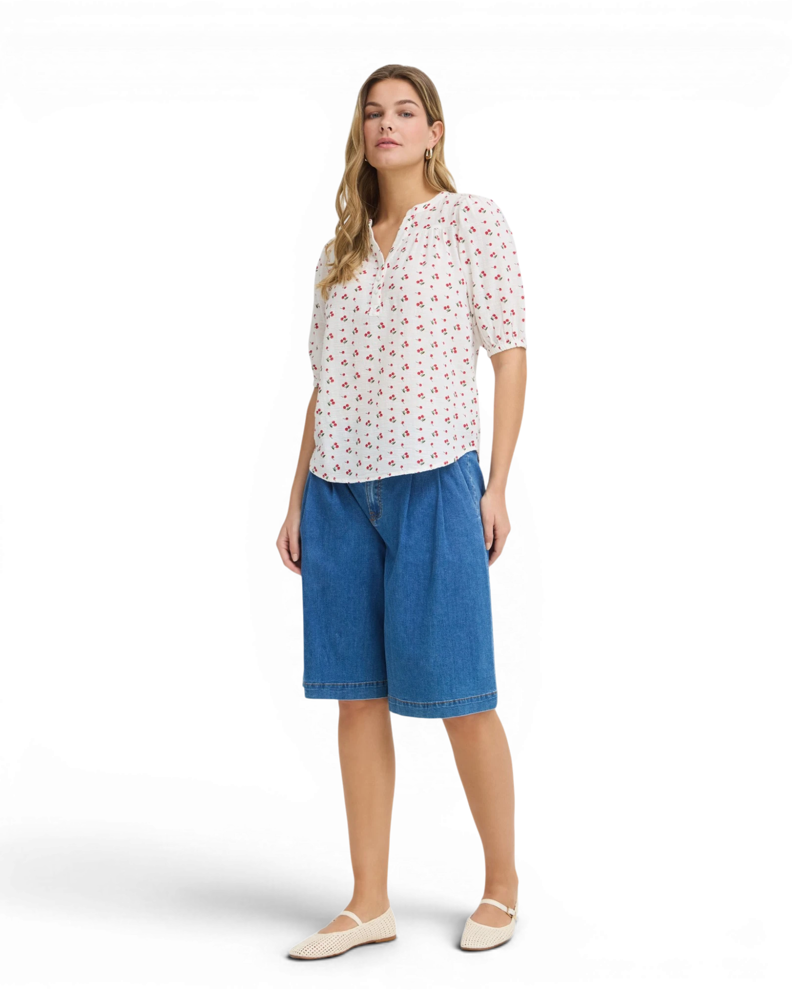FRBOBBI Blouse - Pink Cherrys