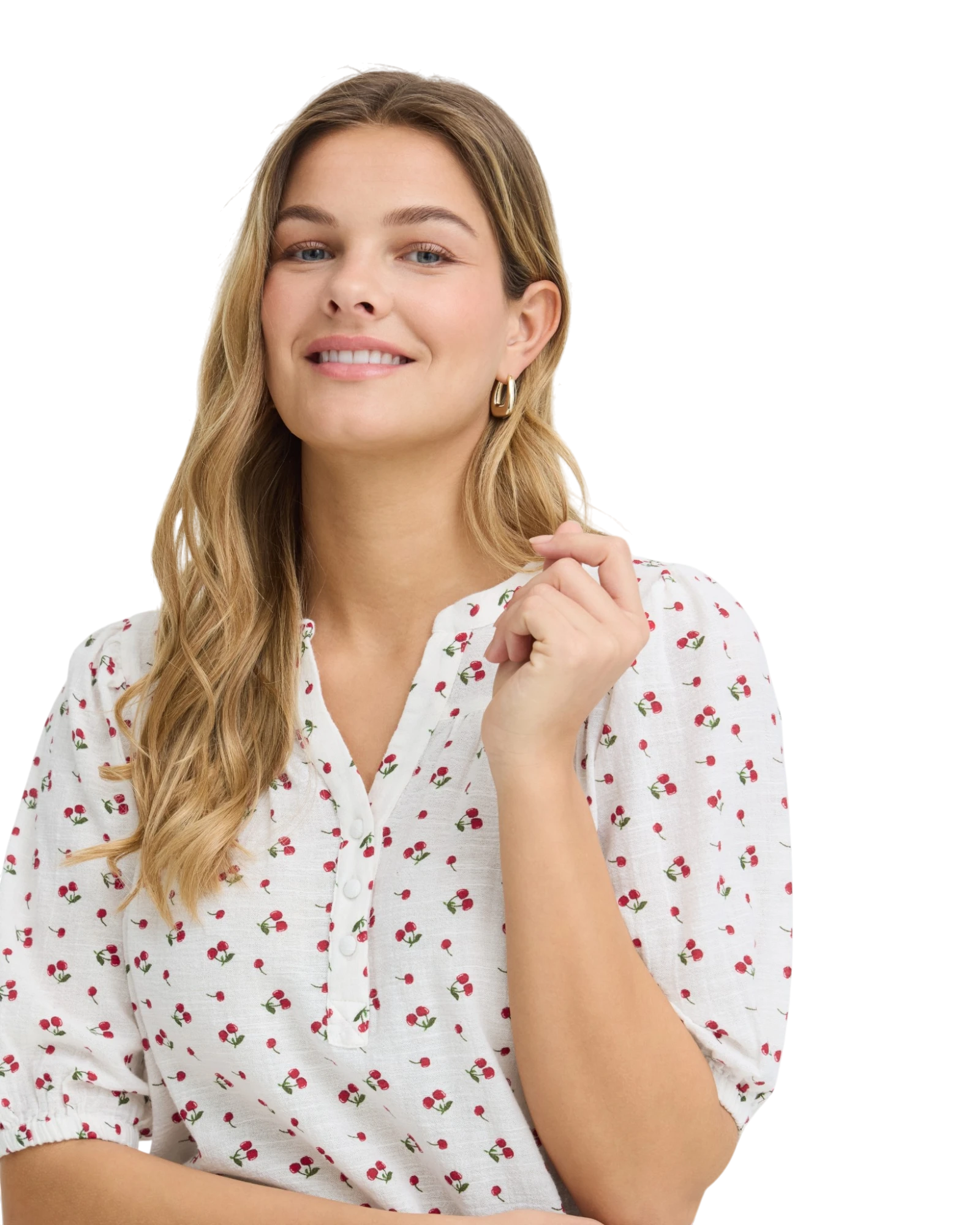 FRBOBBI Blouse - Pink Cherrys