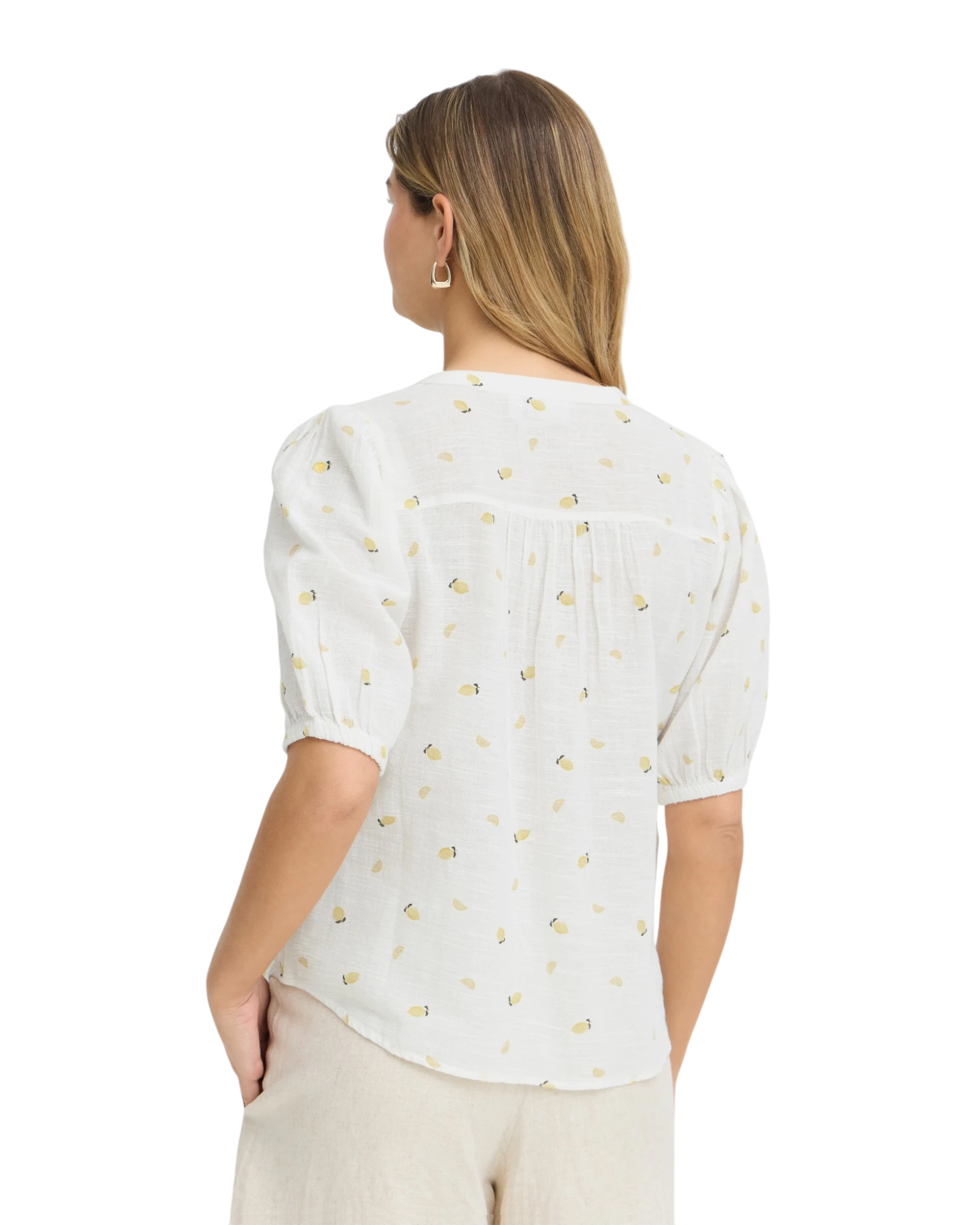 FRBOBBI Blouse - Yellow Lemons