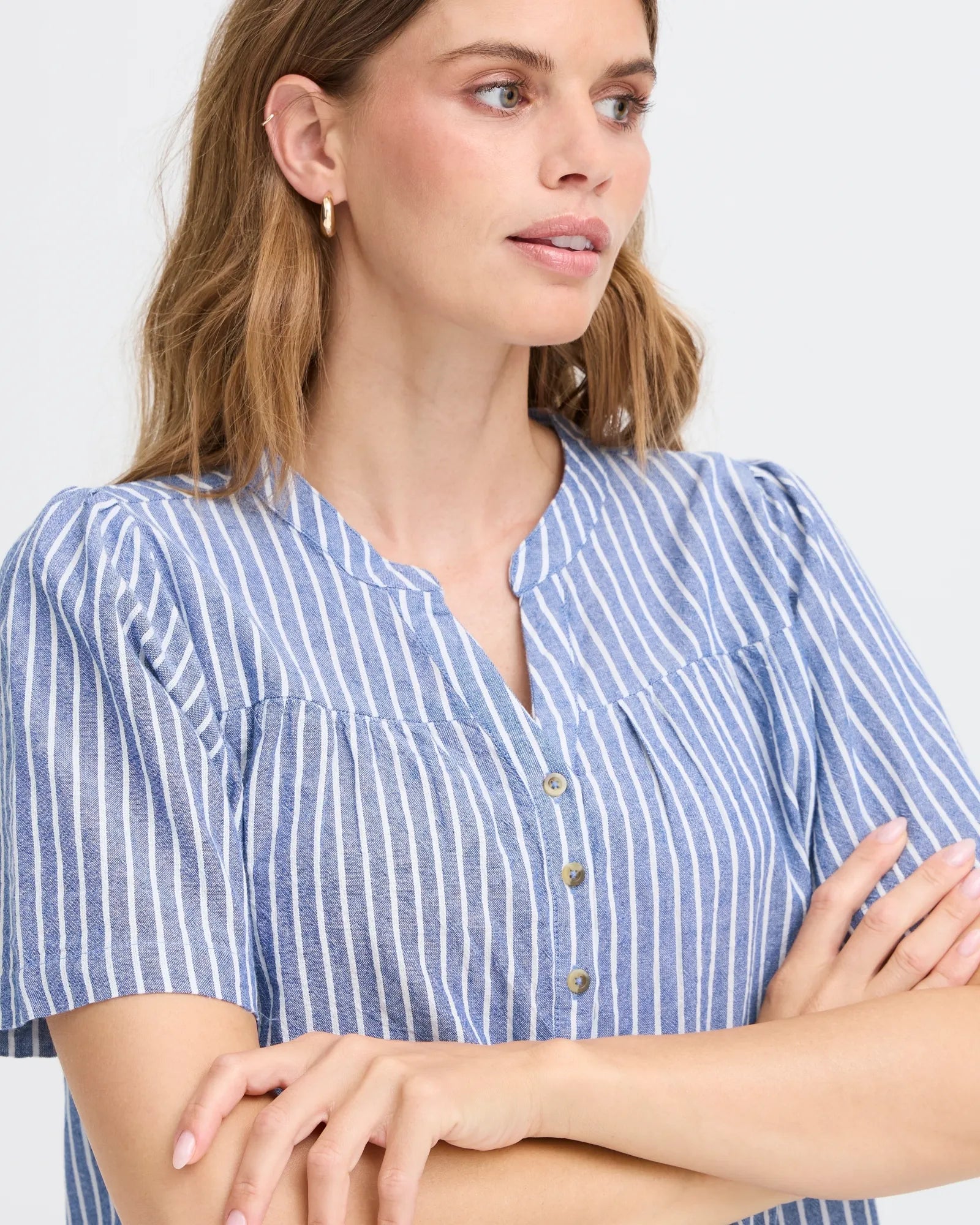 FRBONNIE Blouse - Navy Art