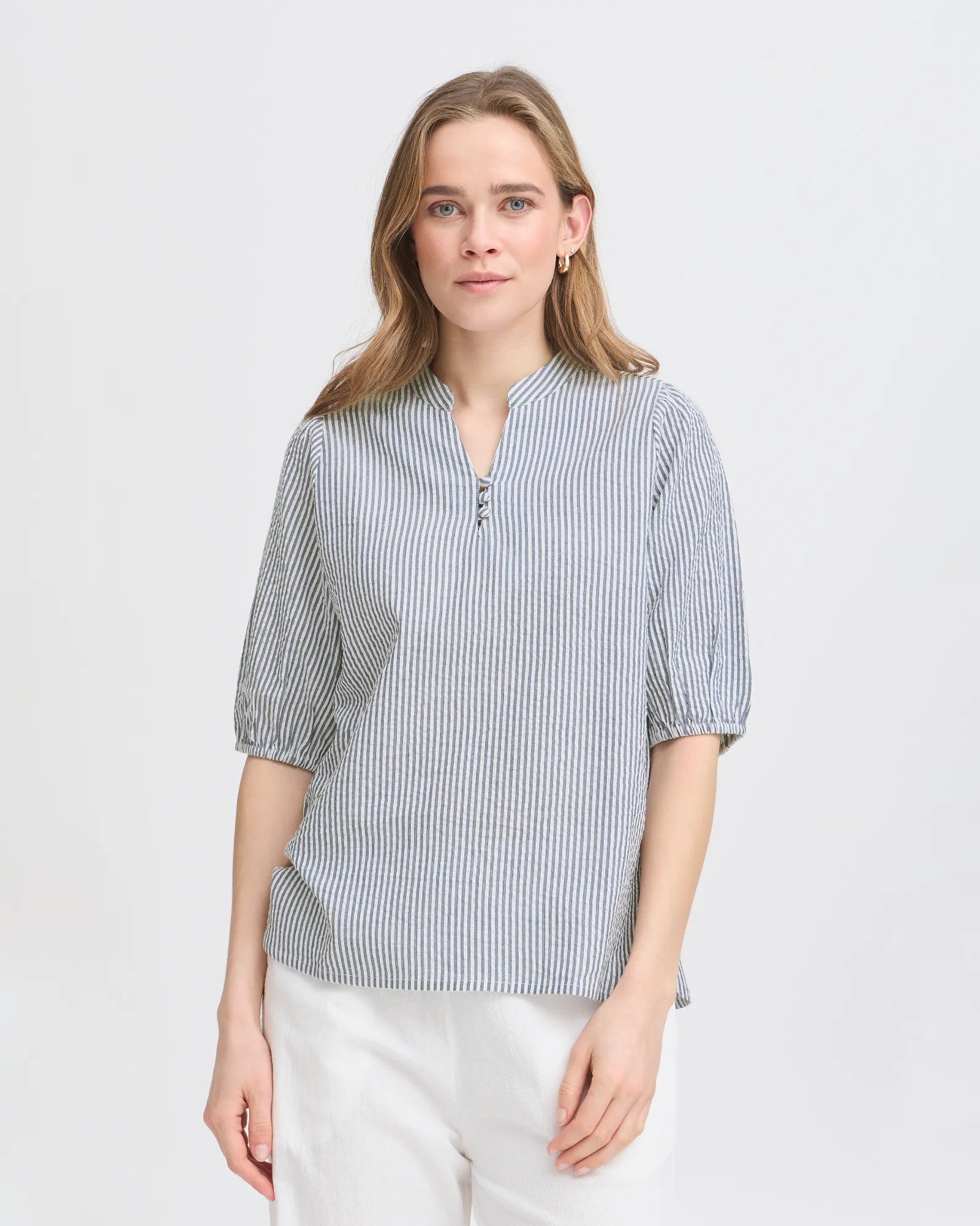 FRCAYLA Blouse - Navy Blazer Stripe