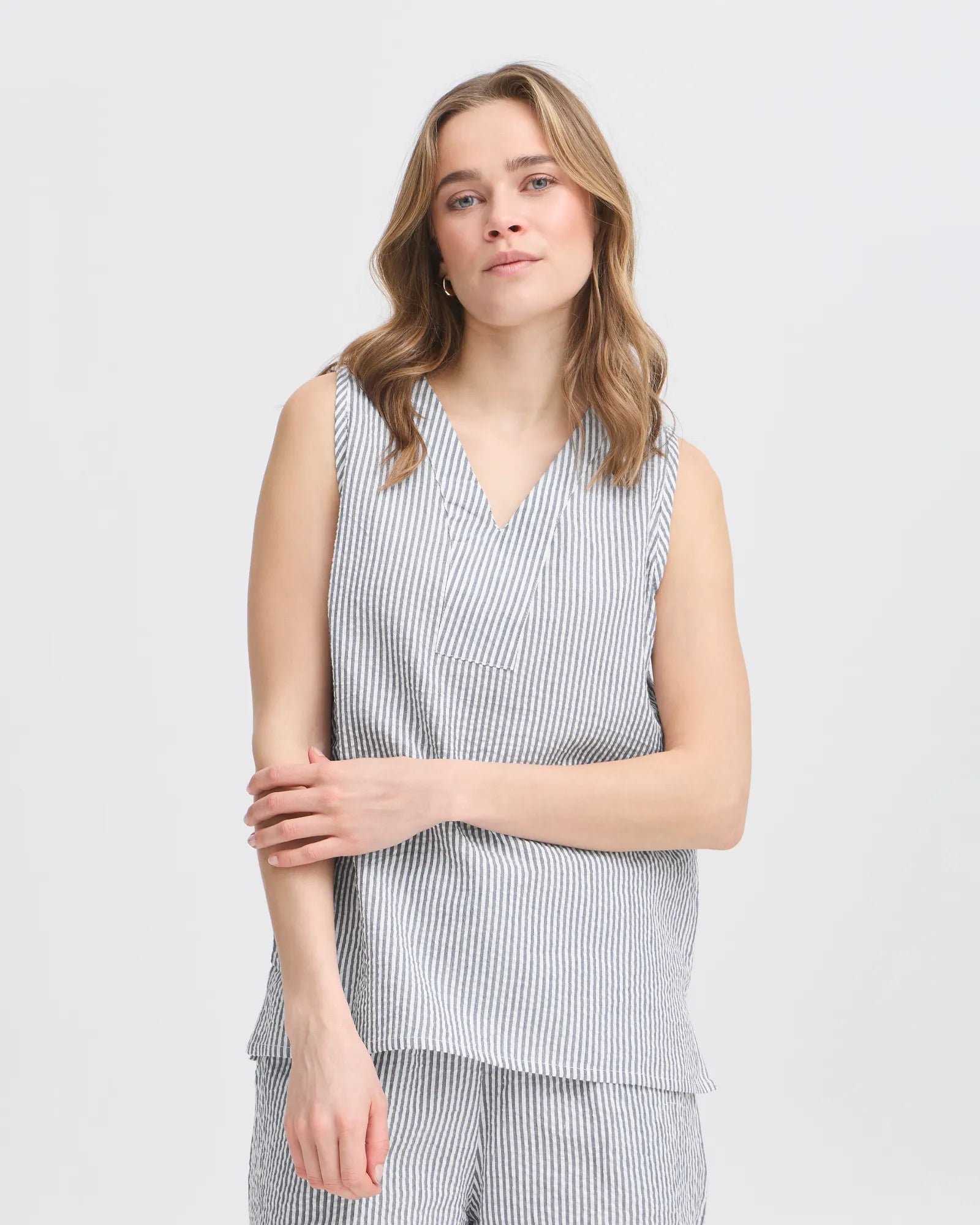 FRCAYLA Top - Navy Blazer Stripe