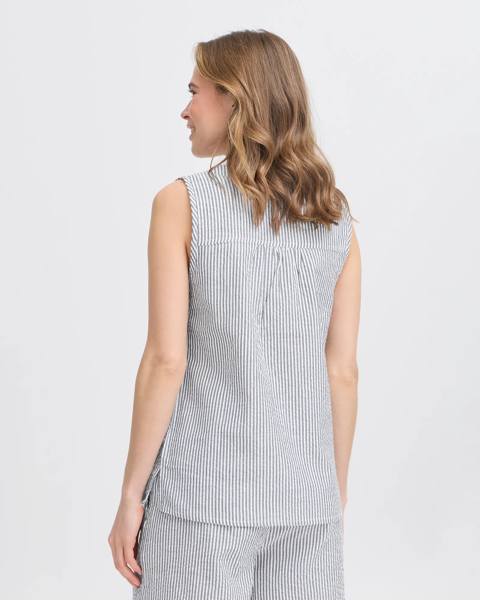 FRCAYLA Top - Navy Blazer Stripe
