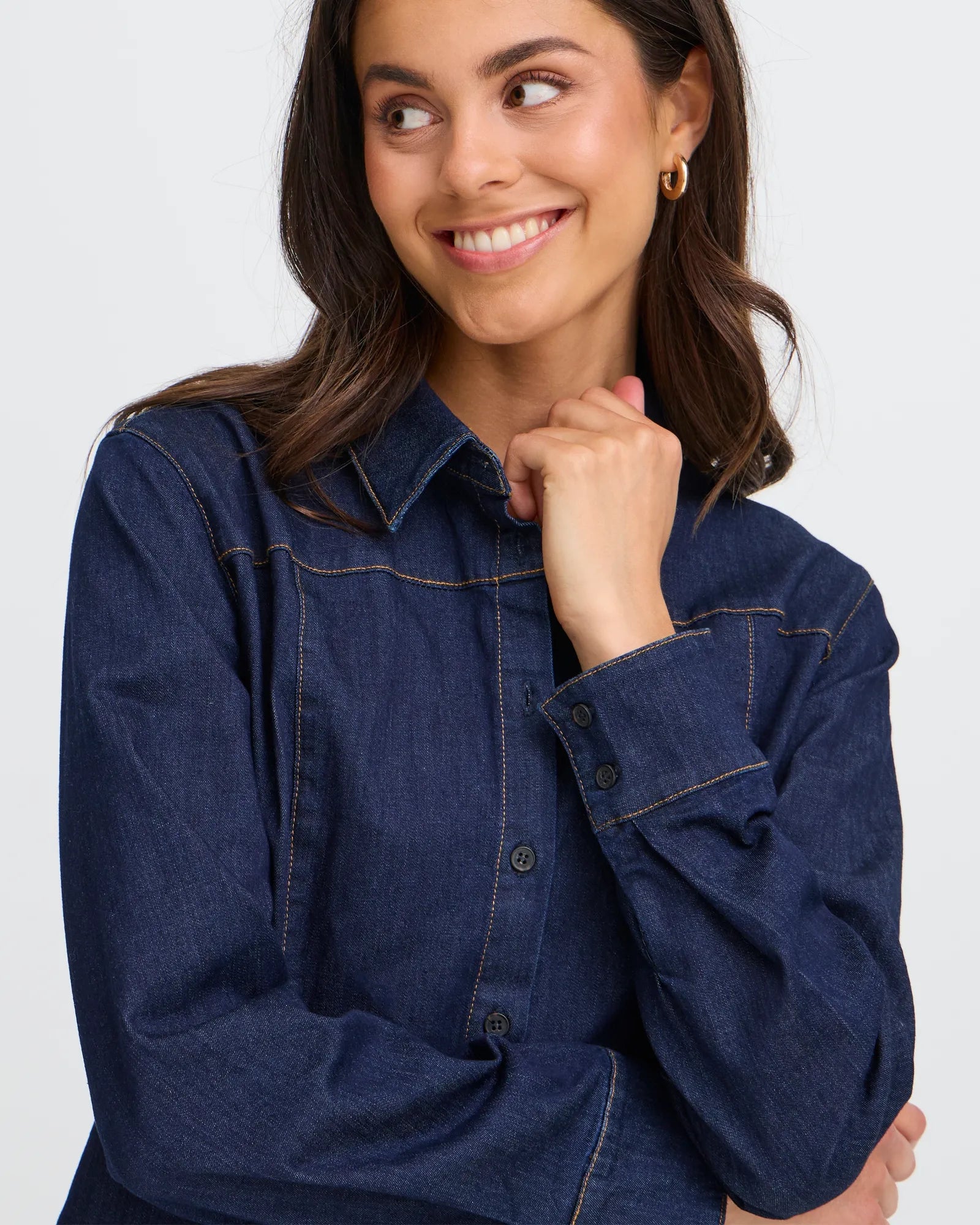 FRCHICAGO Shirt - Raw Blue Denim