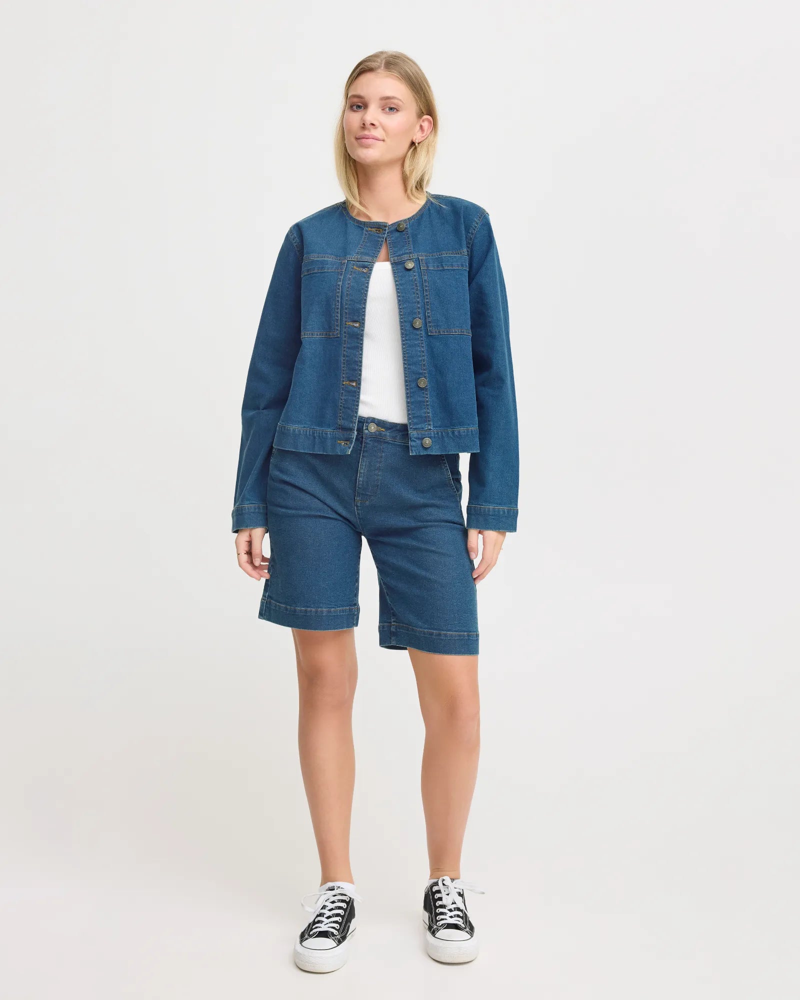 FRDENIMA Jacket - Mid Blue Denim