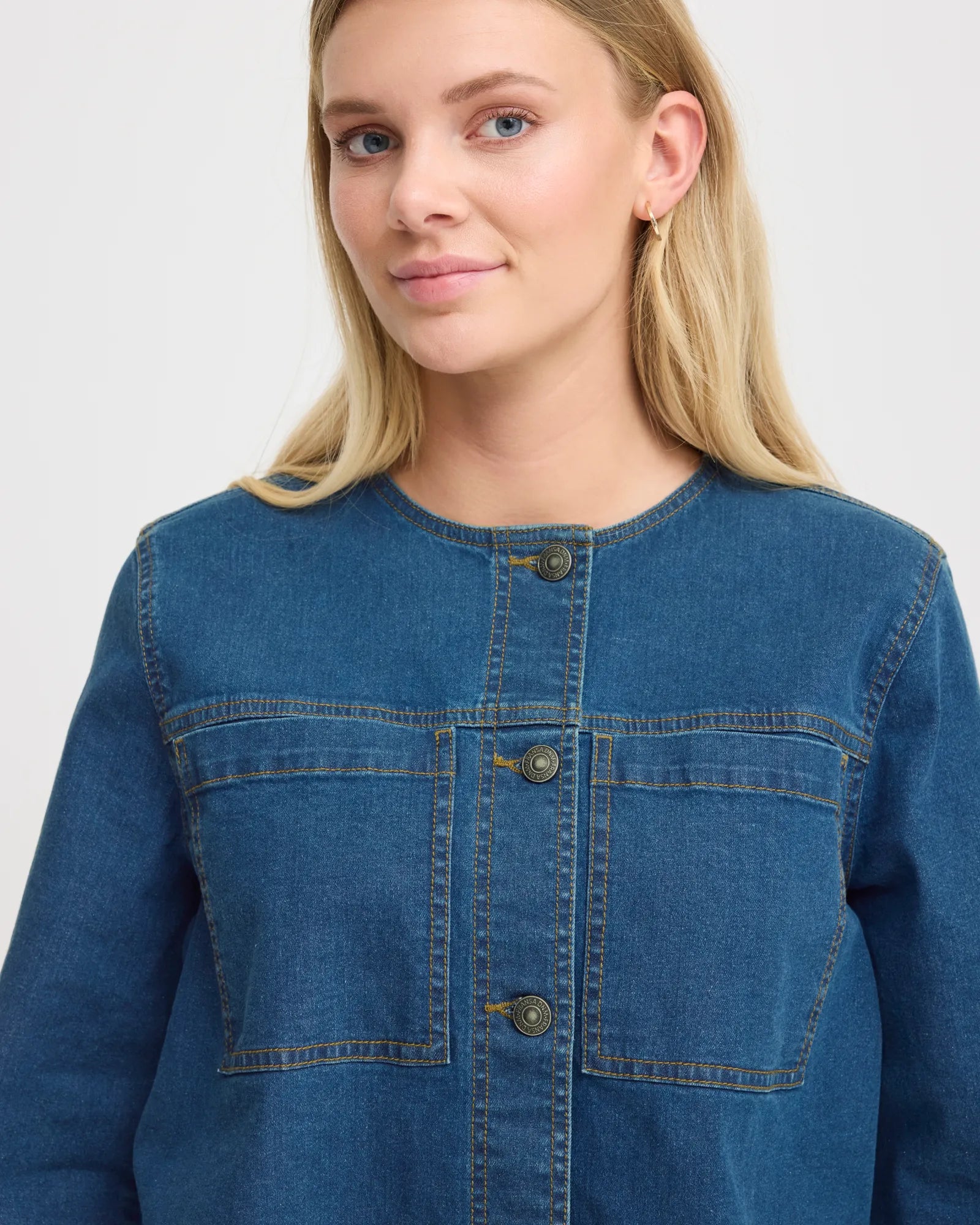 FRDENIMA Jacket - Mid Blue Denim
