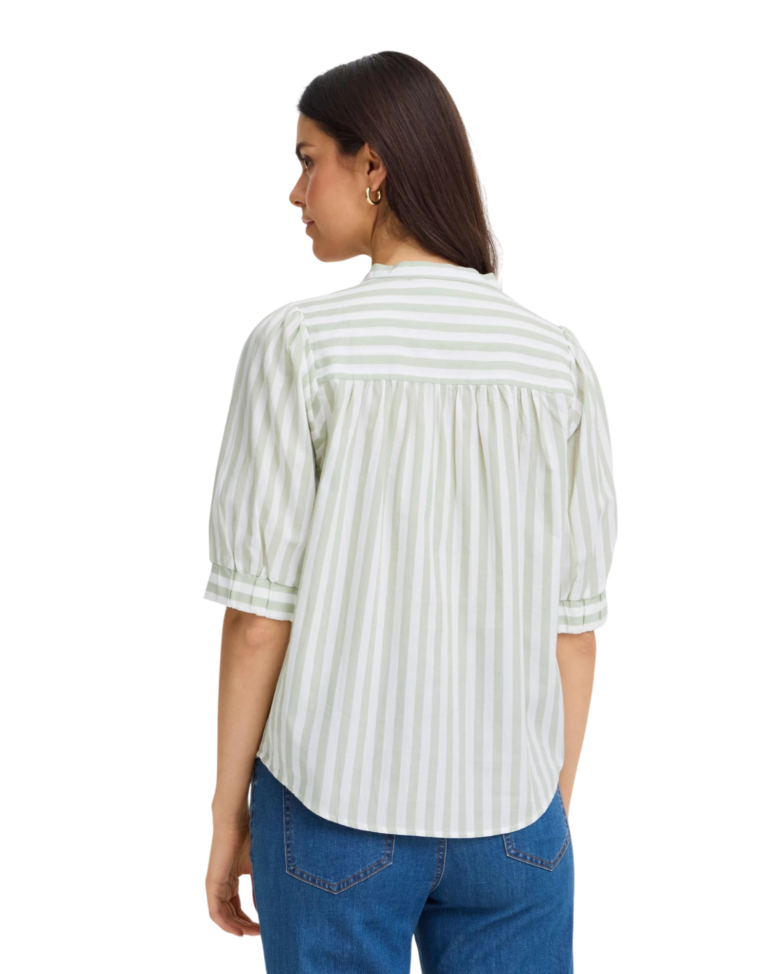 FRDONNIE Blouse - Desert Sage Stripe