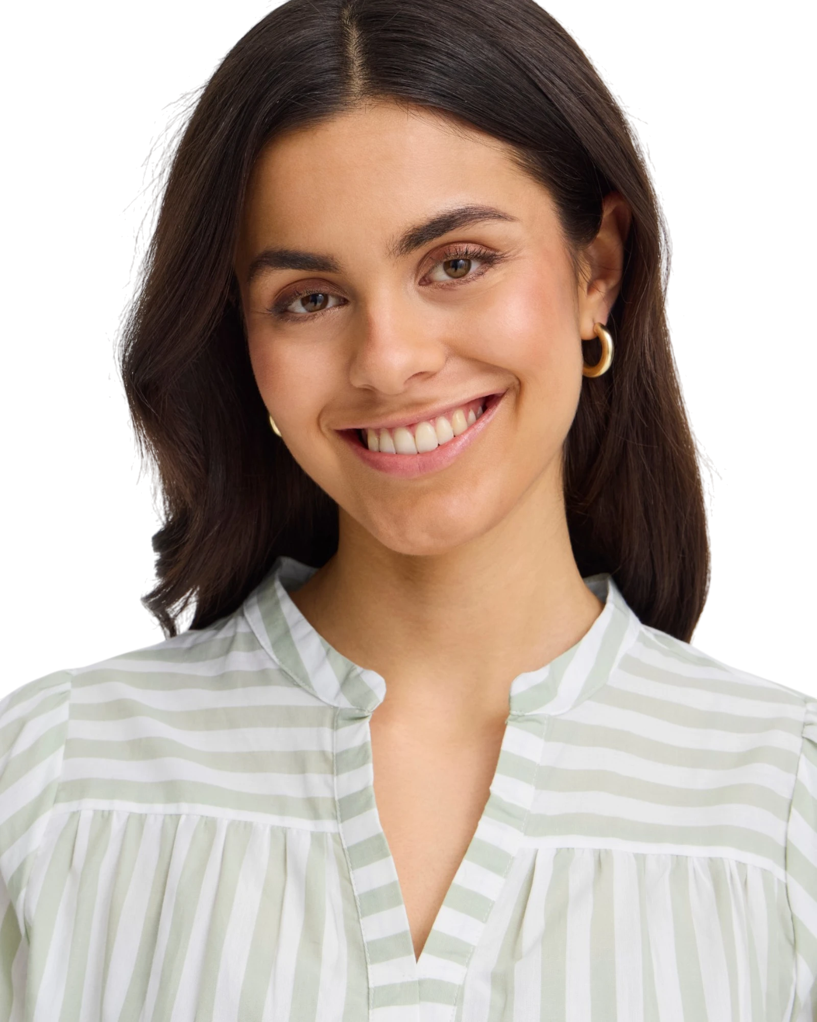 FRDONNIE Blouse - Desert Sage Stripe