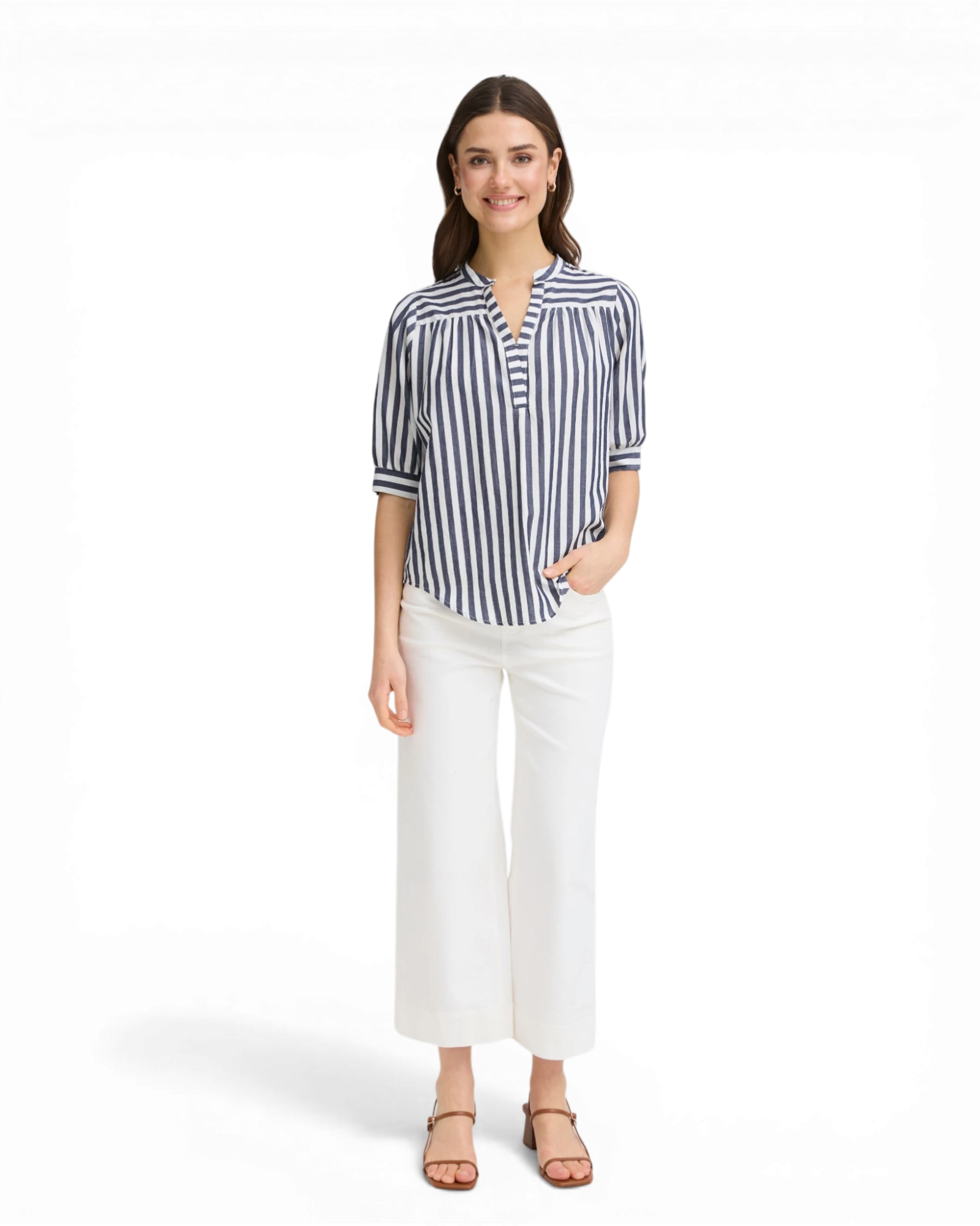FRDONNIE Blouse - Navy Blazer Stripe