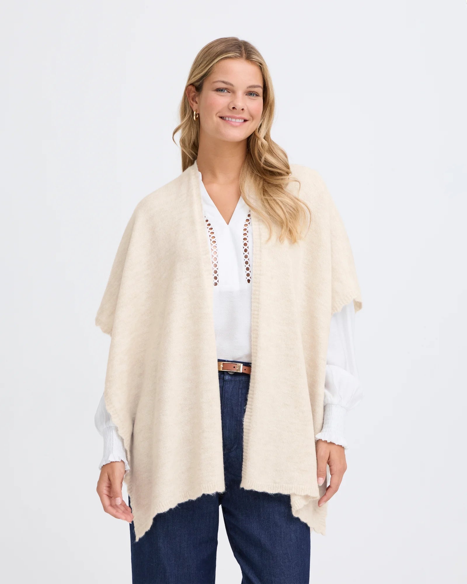 FRELISE Shawl - Oatmeal Melange