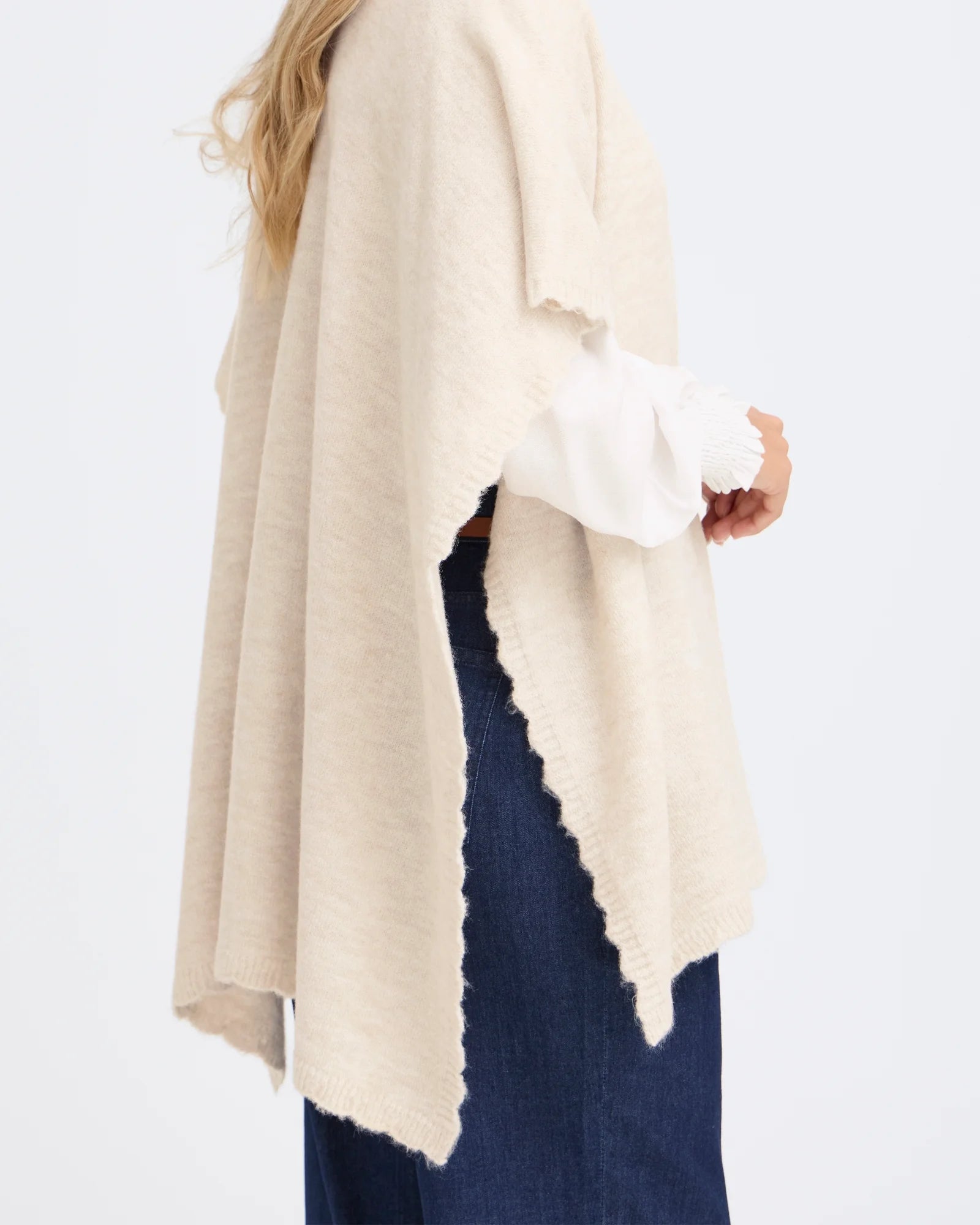 FRELISE Shawl - Oatmeal Melange