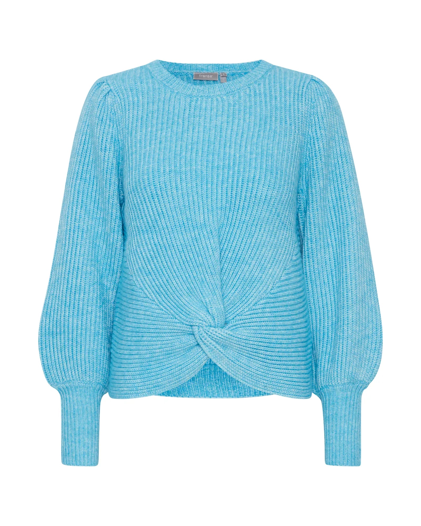 – Blue Fransa Pullover Beacon Ethereal Elna - Melange Knitted
