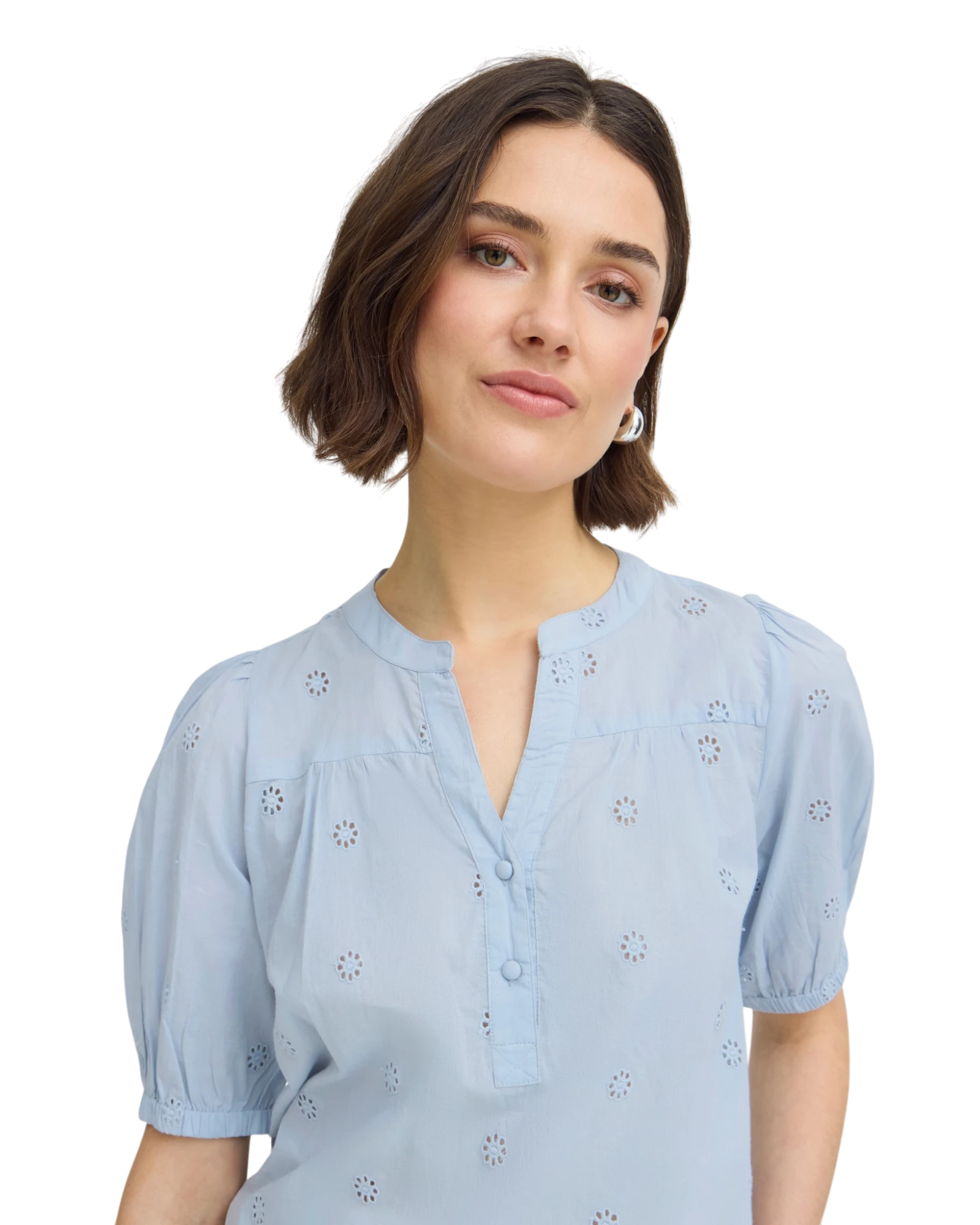 FREMBRIANA Blouse - Cashmere Blue
