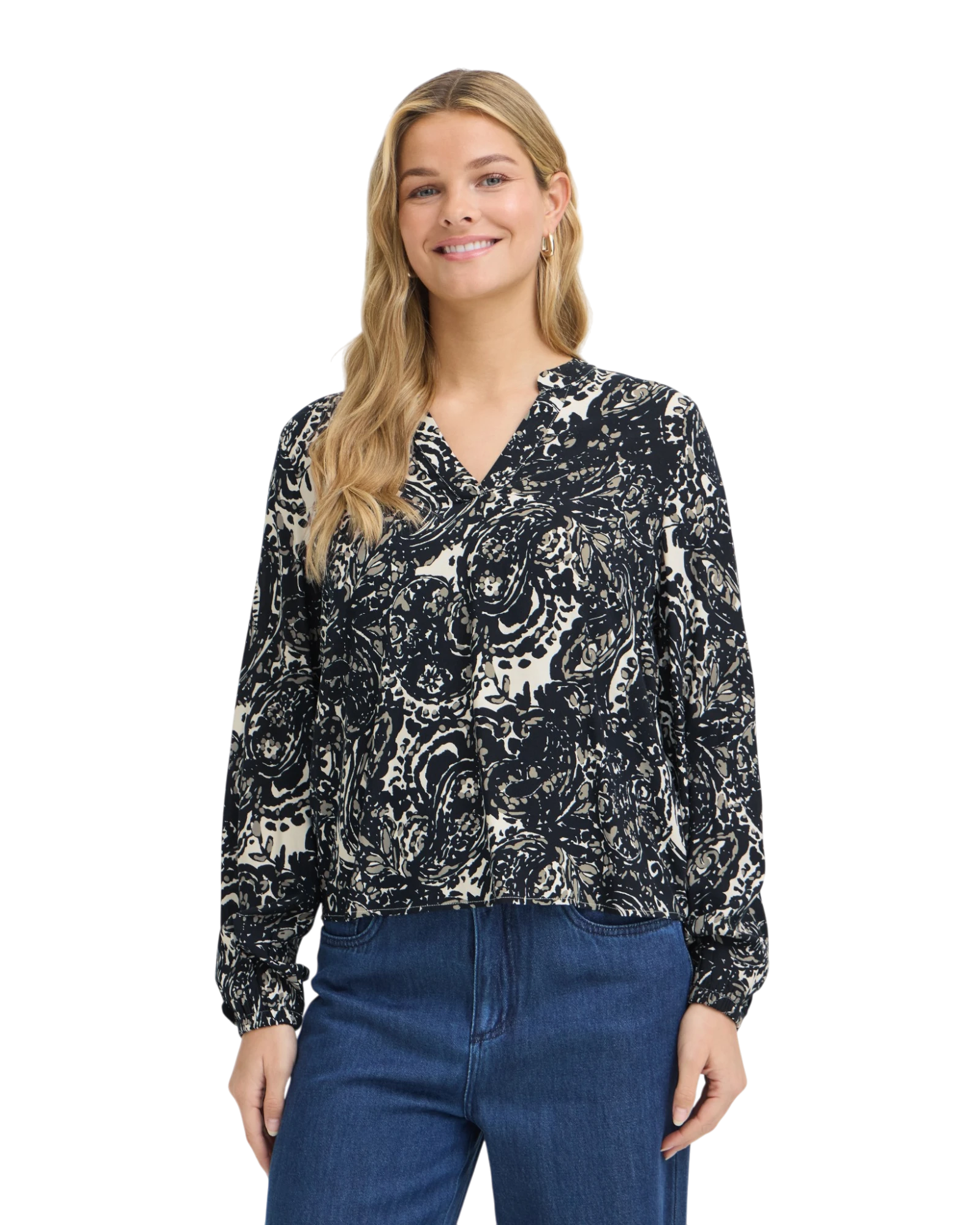 FRFLOWA Blouse - Ethnic Stencil Salute
