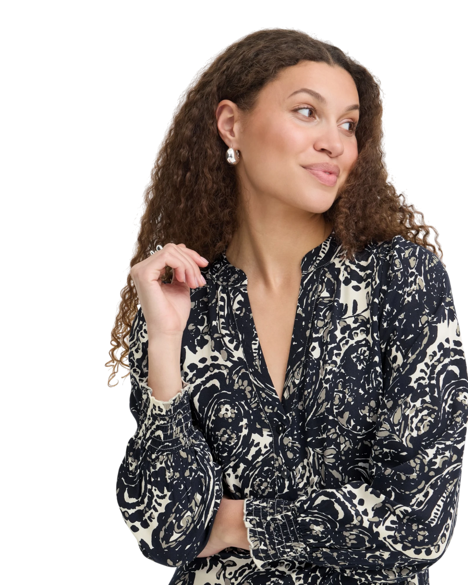 FRFLOWA Dress - Ethnic Stencil Salute