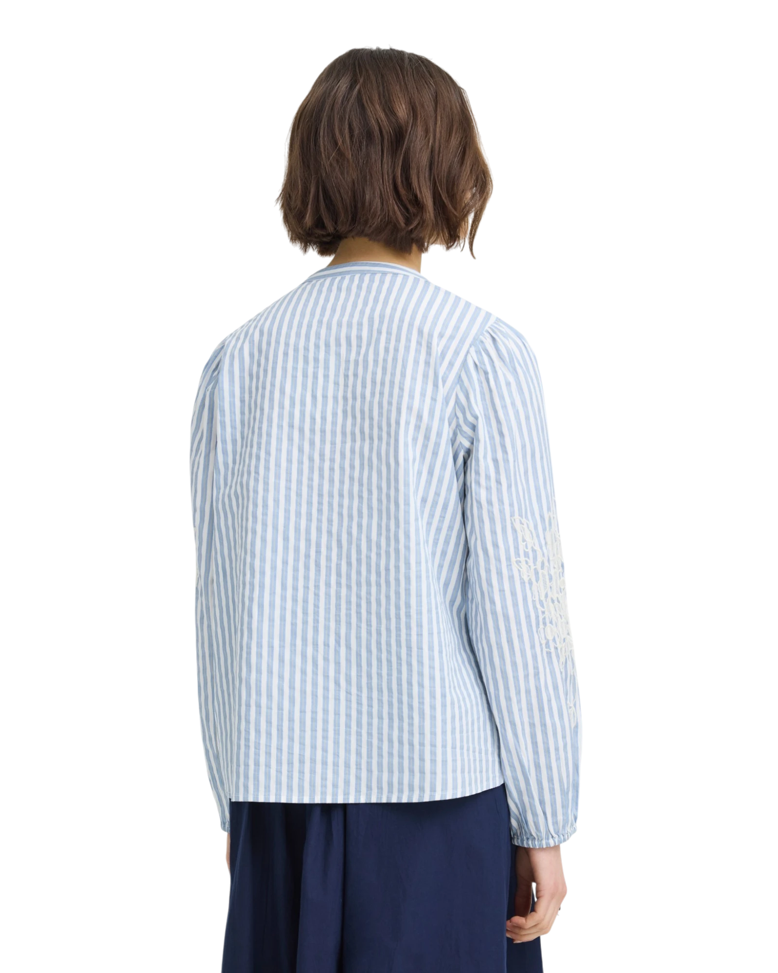 FRFRIDANA Shirt - Blanc de Blanc Stripe