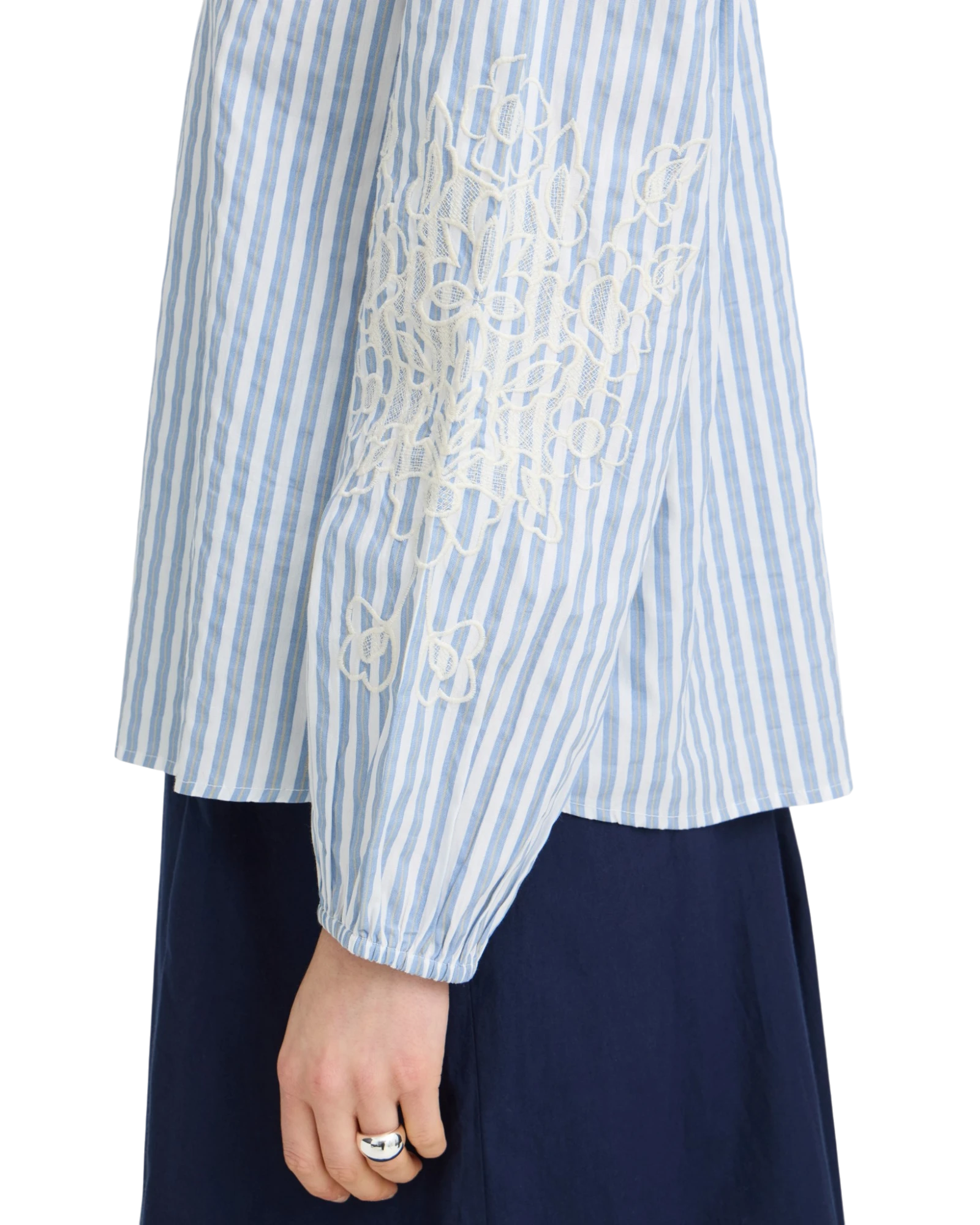 FRFRIDANA Shirt - Blanc de Blanc Stripe