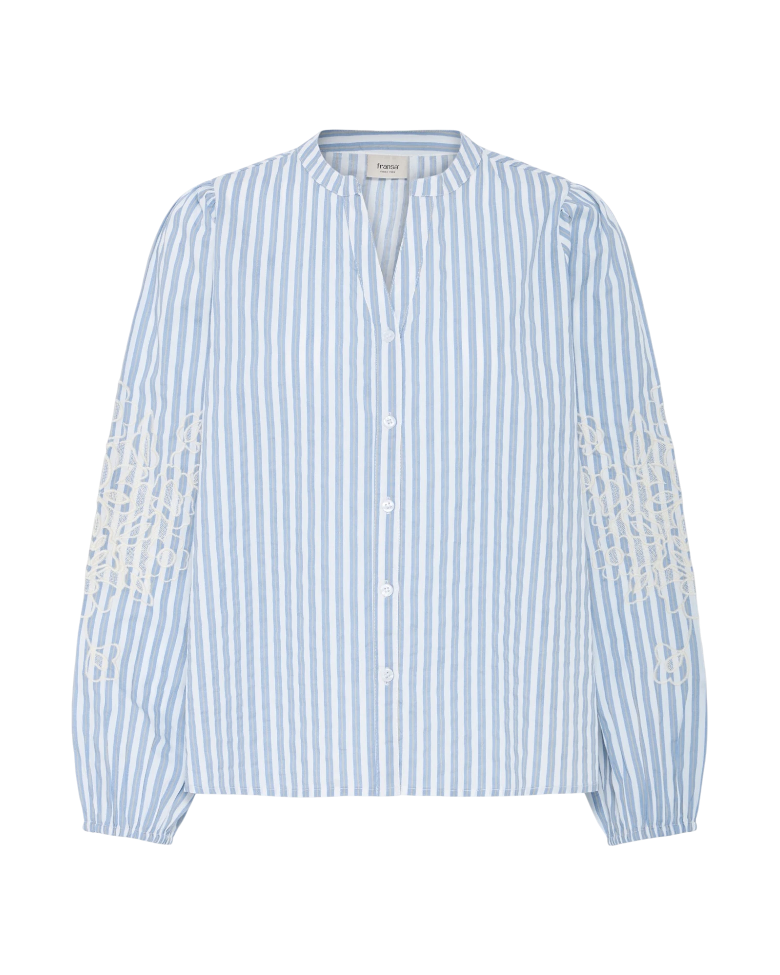 FRFRIDANA Shirt - Blanc de Blanc Stripe