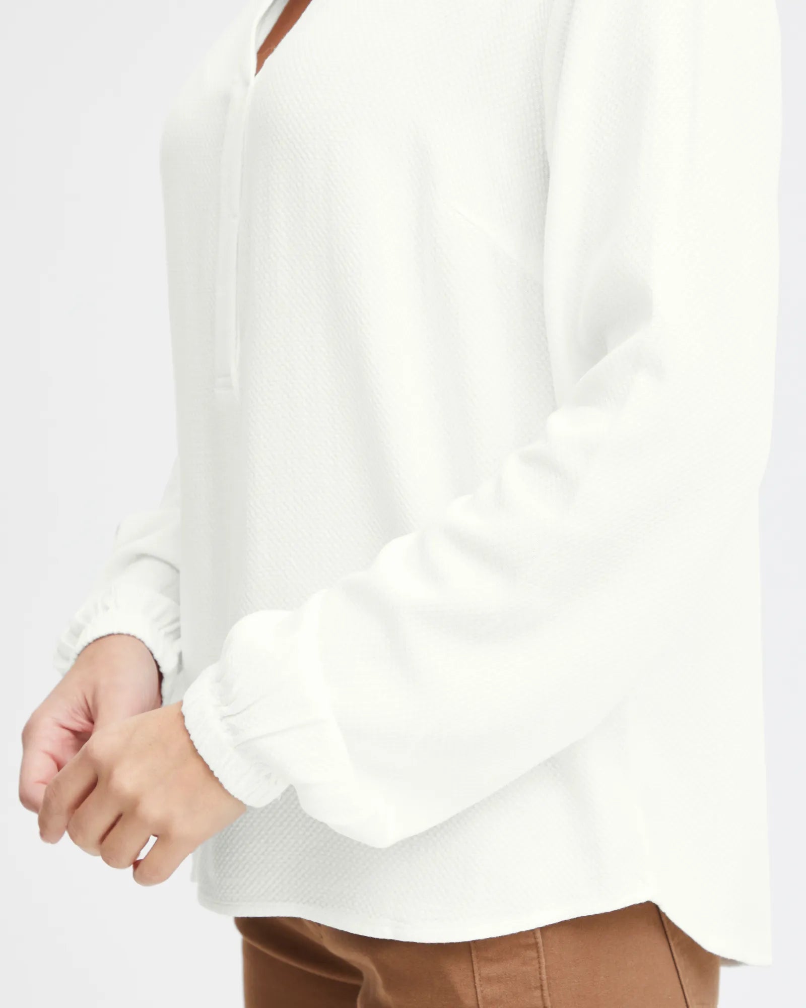 FRHAIDA White Long Sleeve Blouse