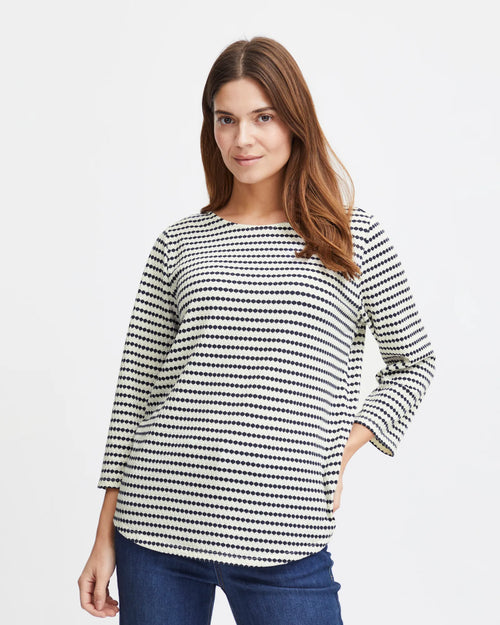 Navy Josie Mix Beacon – Fransa Blazer - T-Shirt
