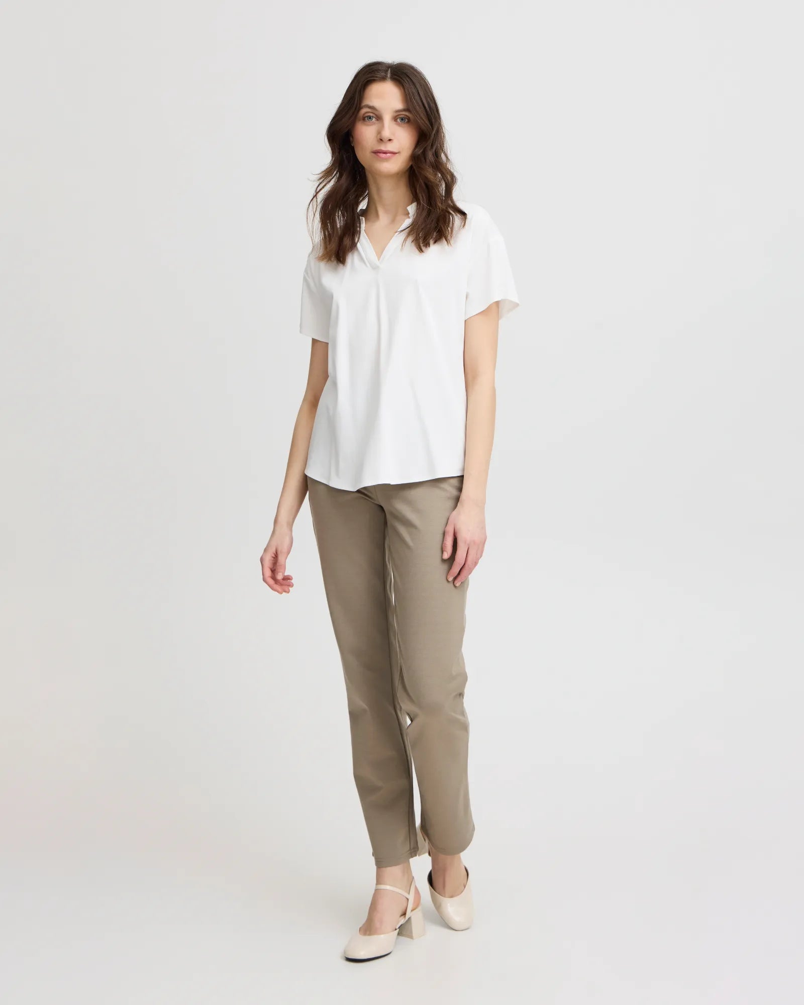 Justina Blouse - Blanc de Blanc